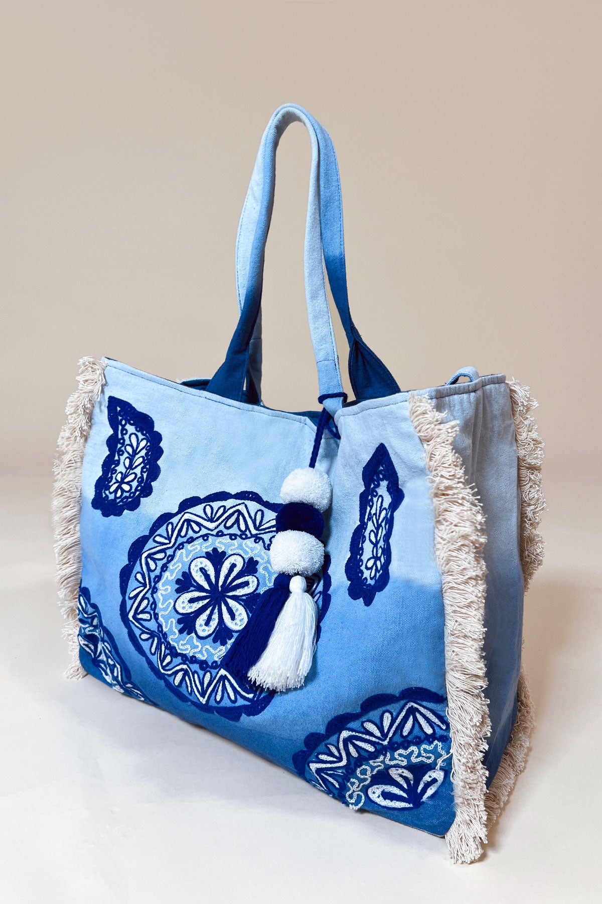 Khaliah Beach Bag Blue