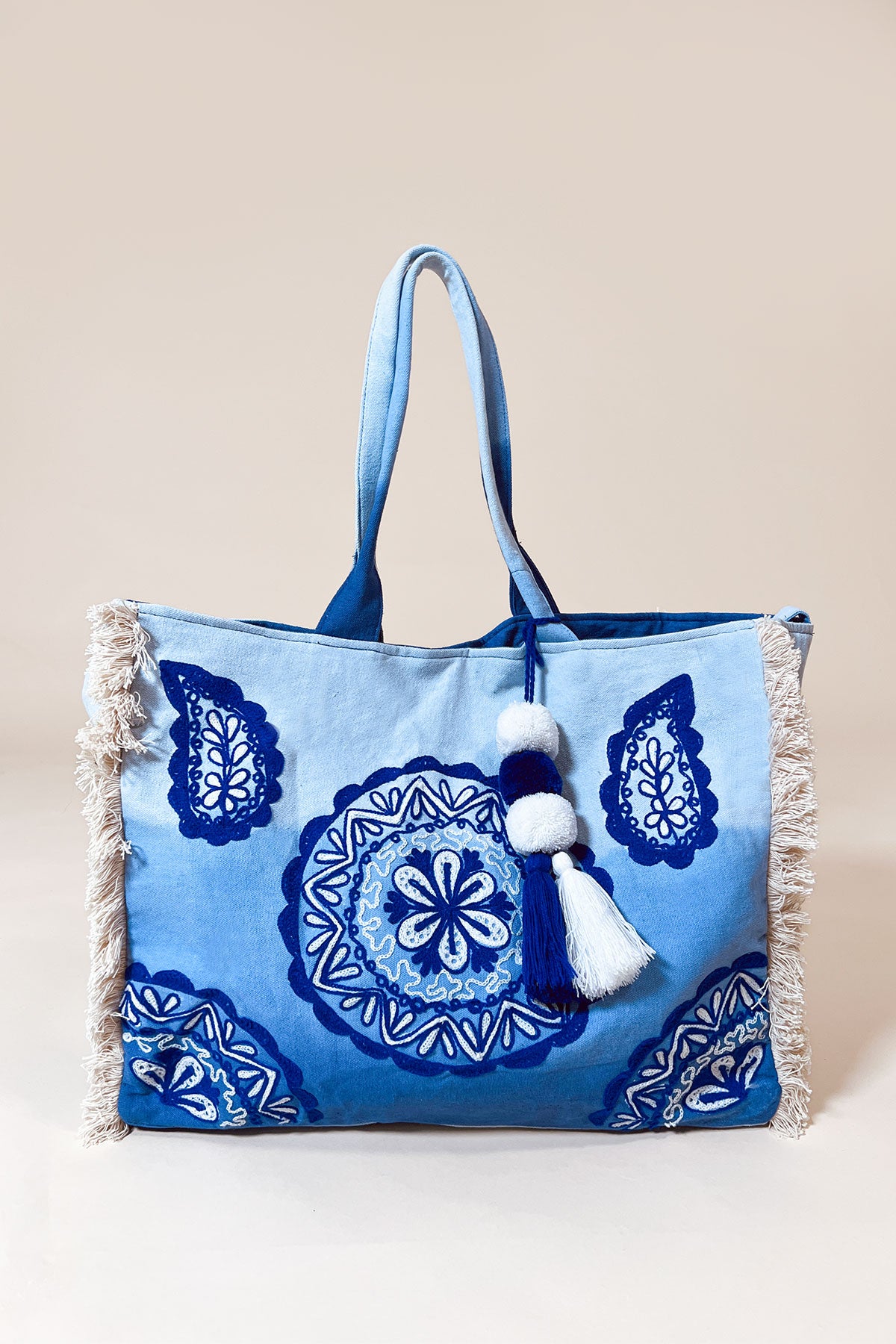 Khaliah Beach Bag Blue