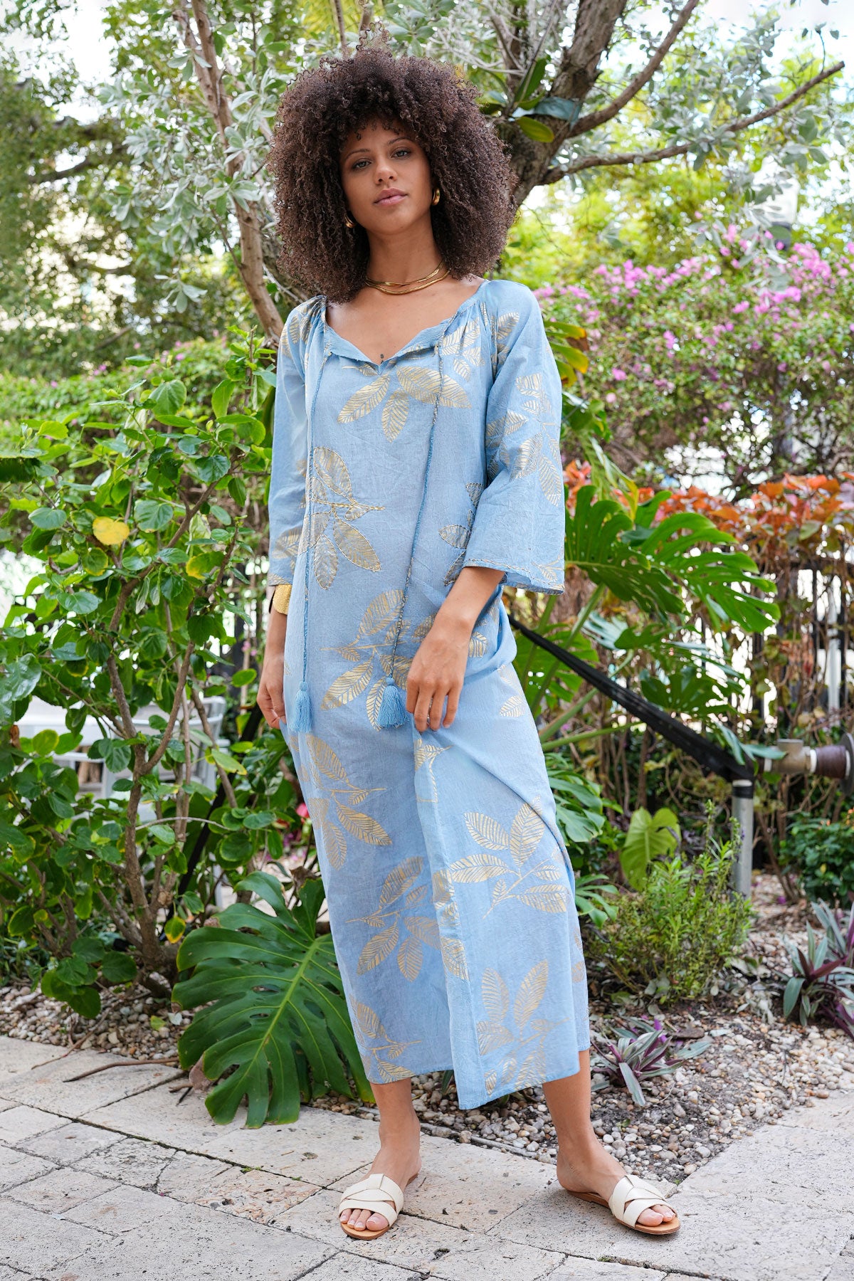 Michelle Maxi Tunic Denim – Debbie Katz Resort Fashion