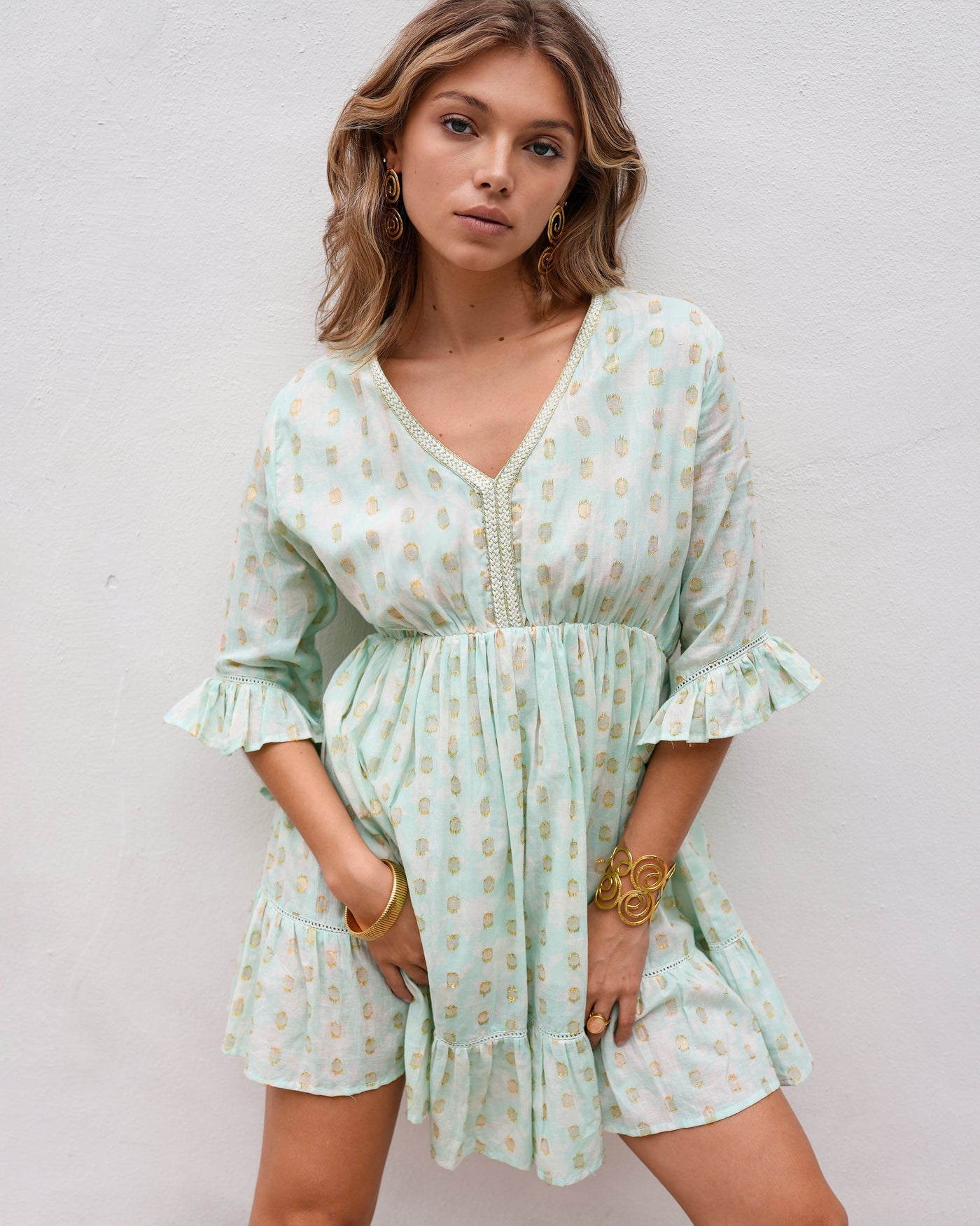 Wave Dress Mint