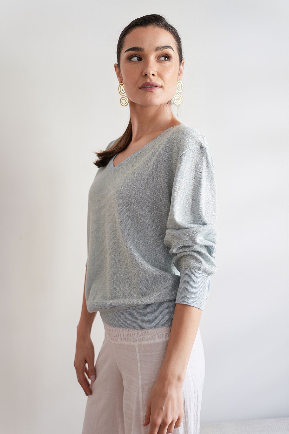 Wander Sky-Blue Lurex