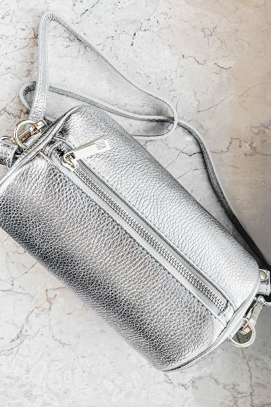 Jackie Pencil Bag Silver