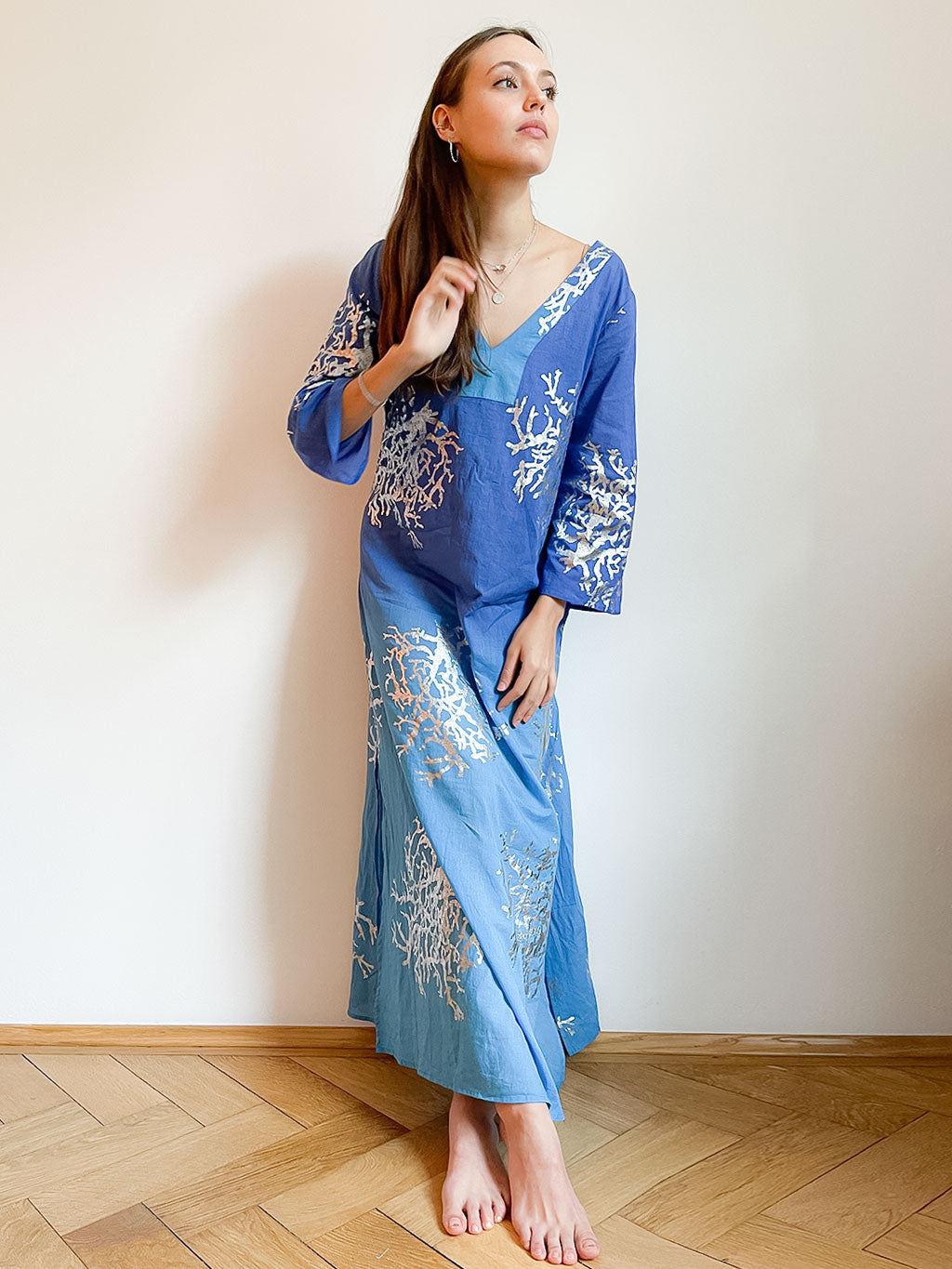 Tally Maxi Tunic Blues