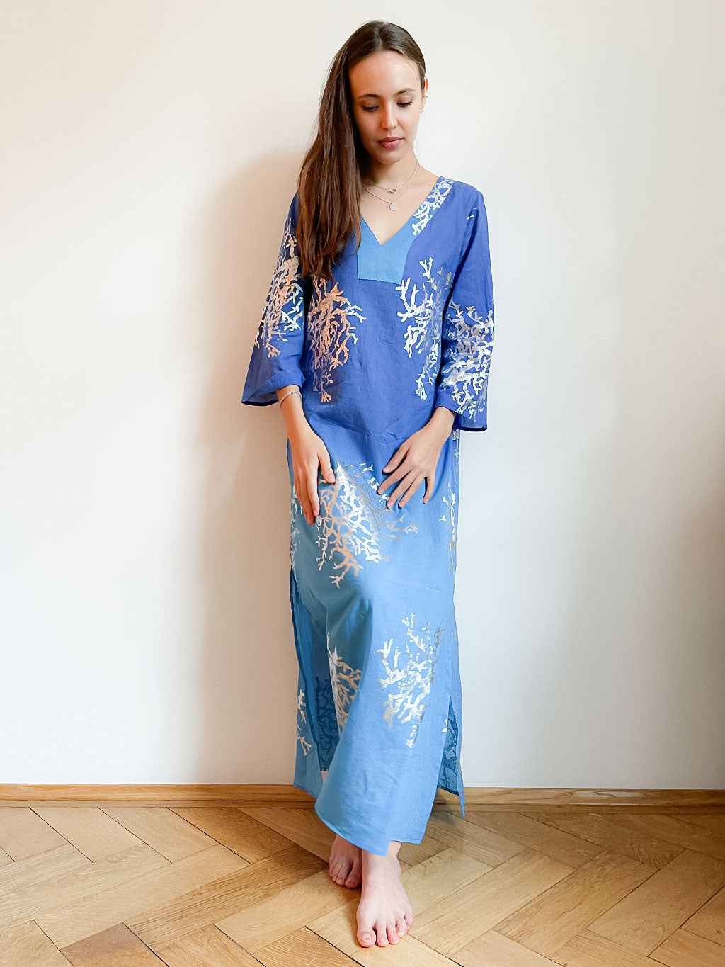 Tally Maxi Tunic Blues