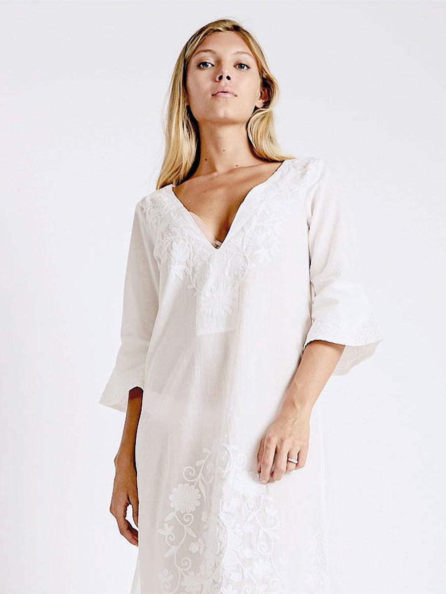 Taliah Maxi Tunic White
