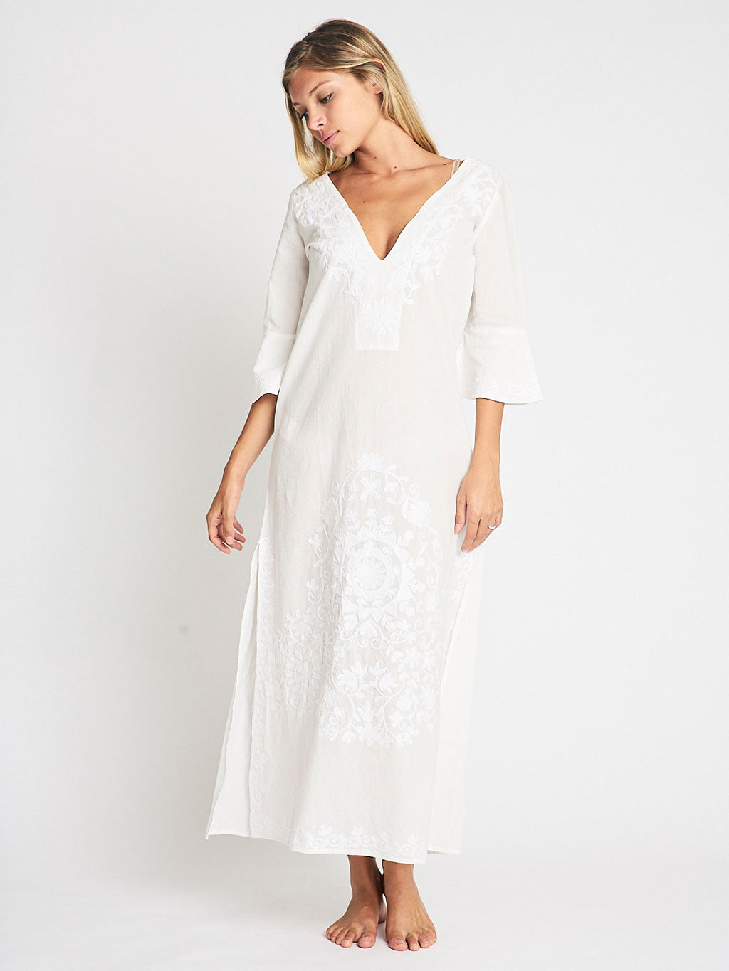 Taliah Maxi Tunic White
