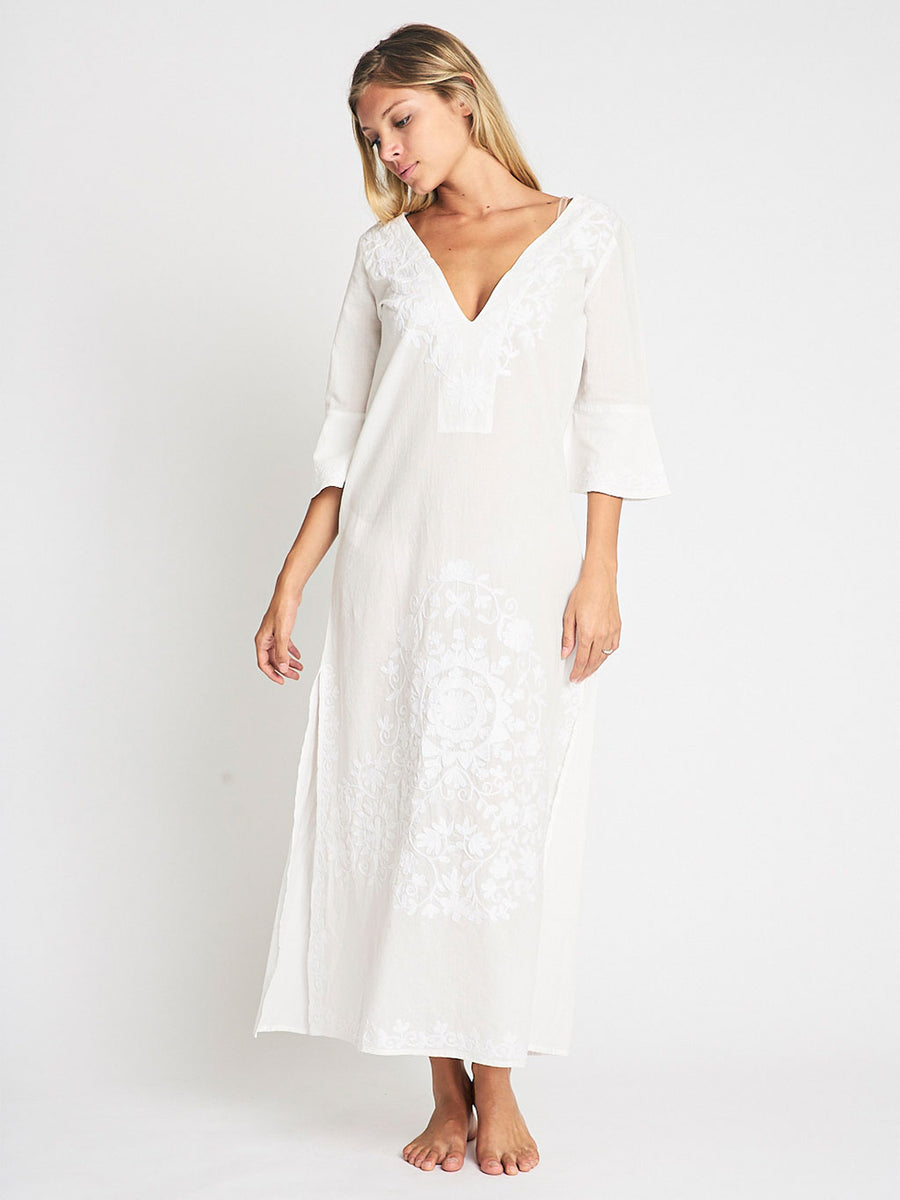 Taliah Maxi Tunic White