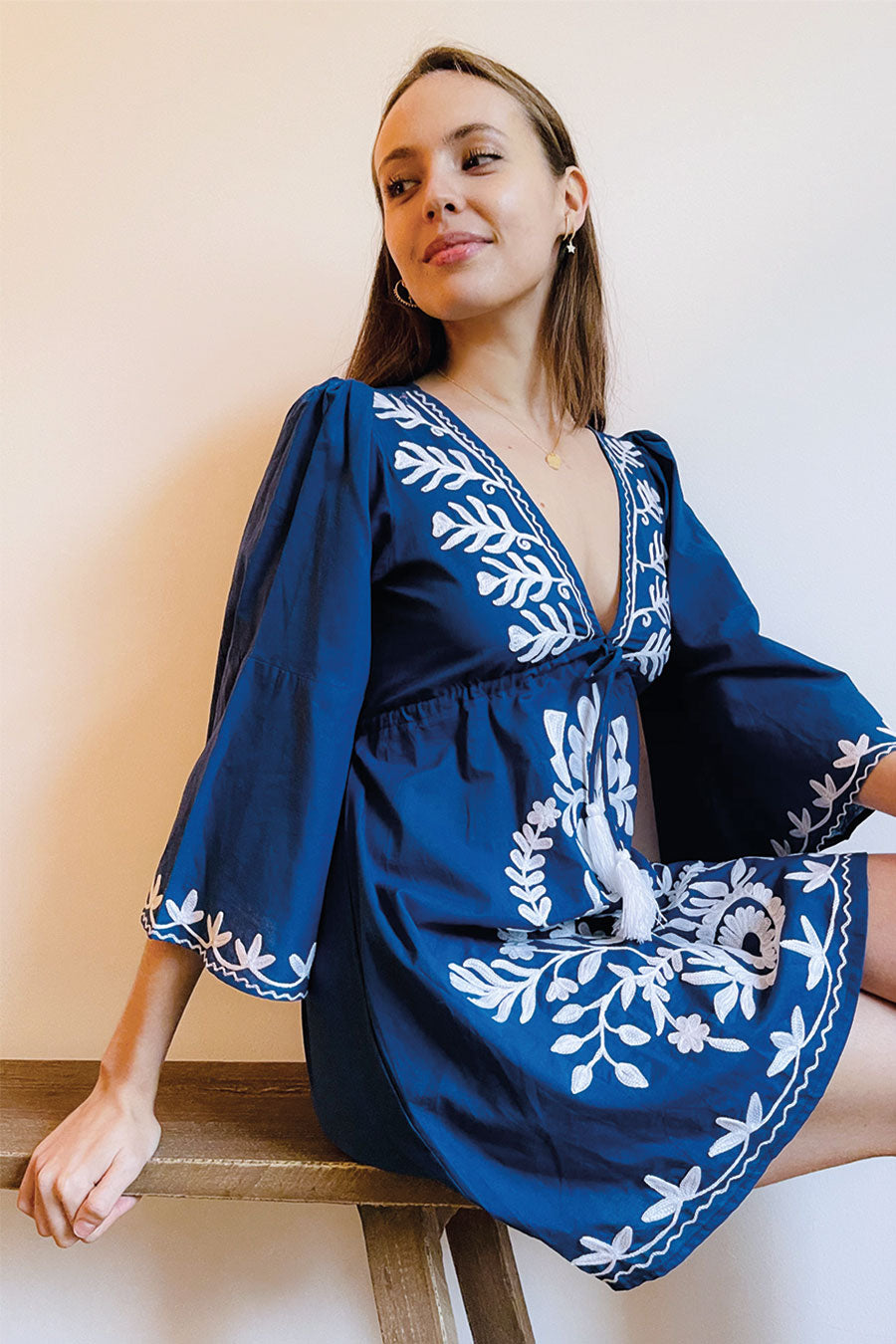 Sharon Tunic Deep Blue