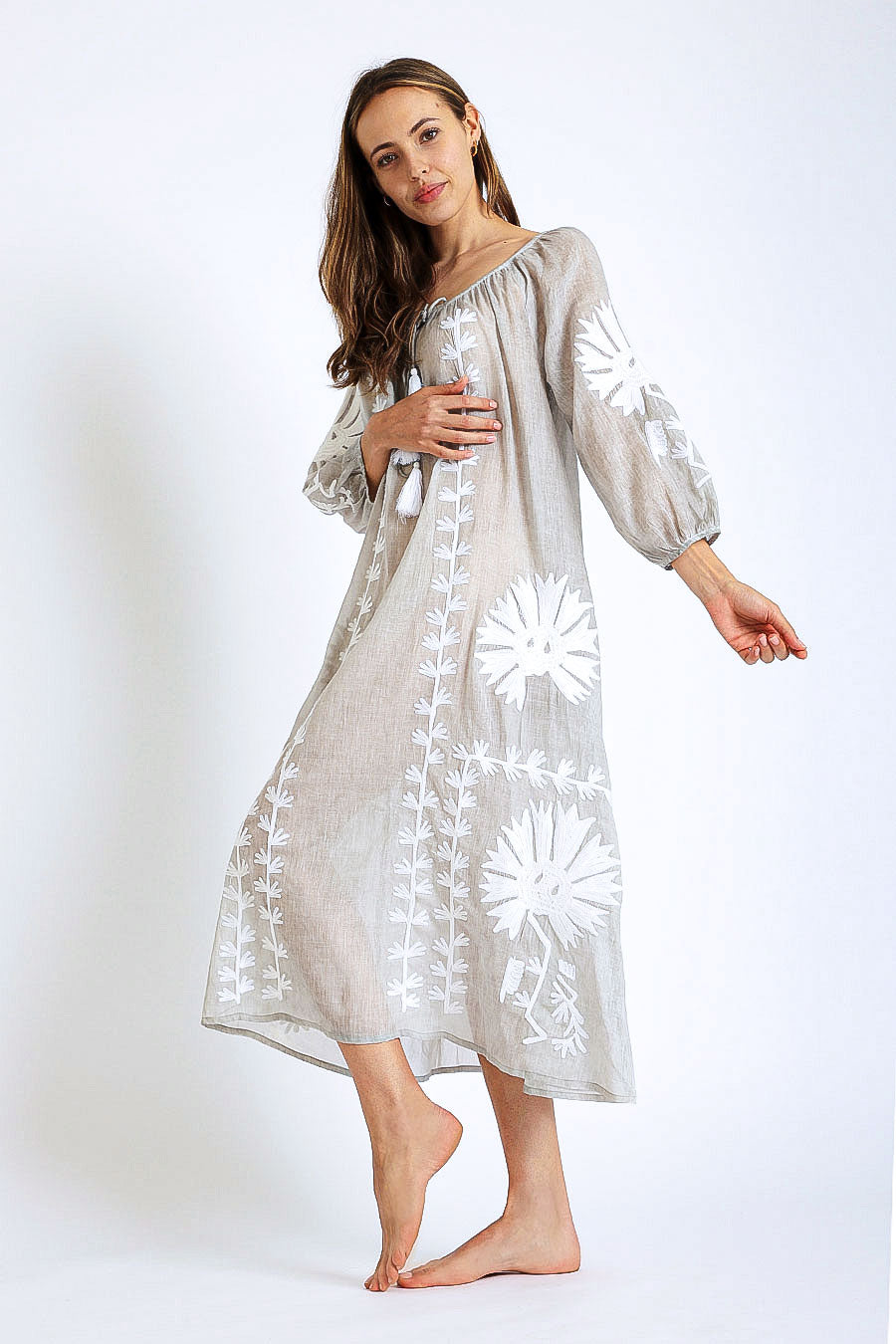 Malan Maxi Tunic Taupe