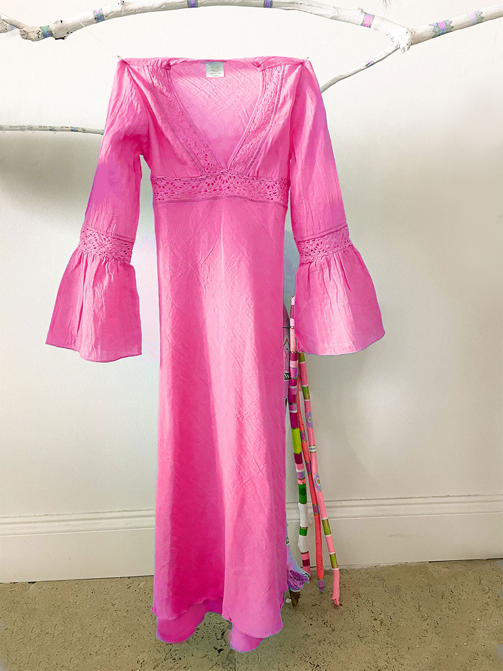 Cotton Gauze Maxi Tunic Pink