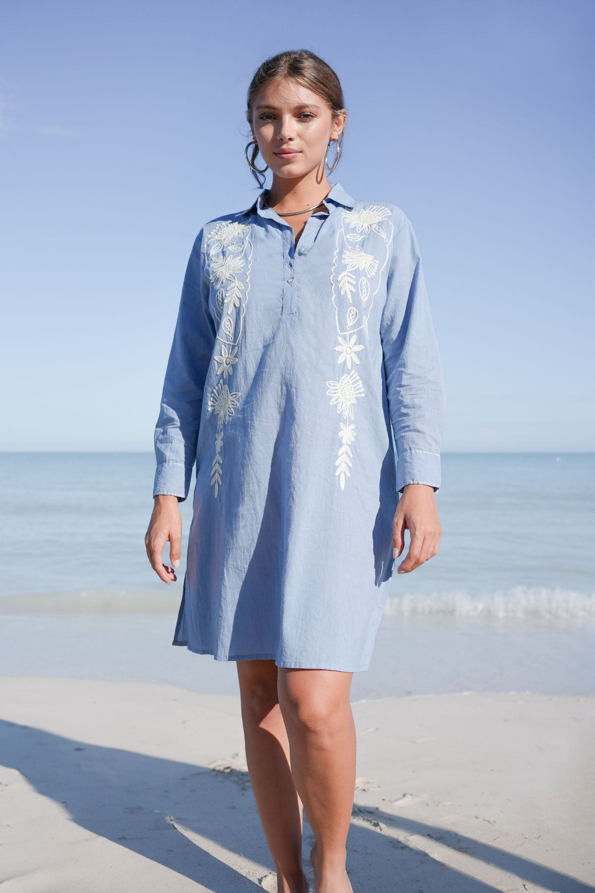 Penny Shirt Tunic Denim