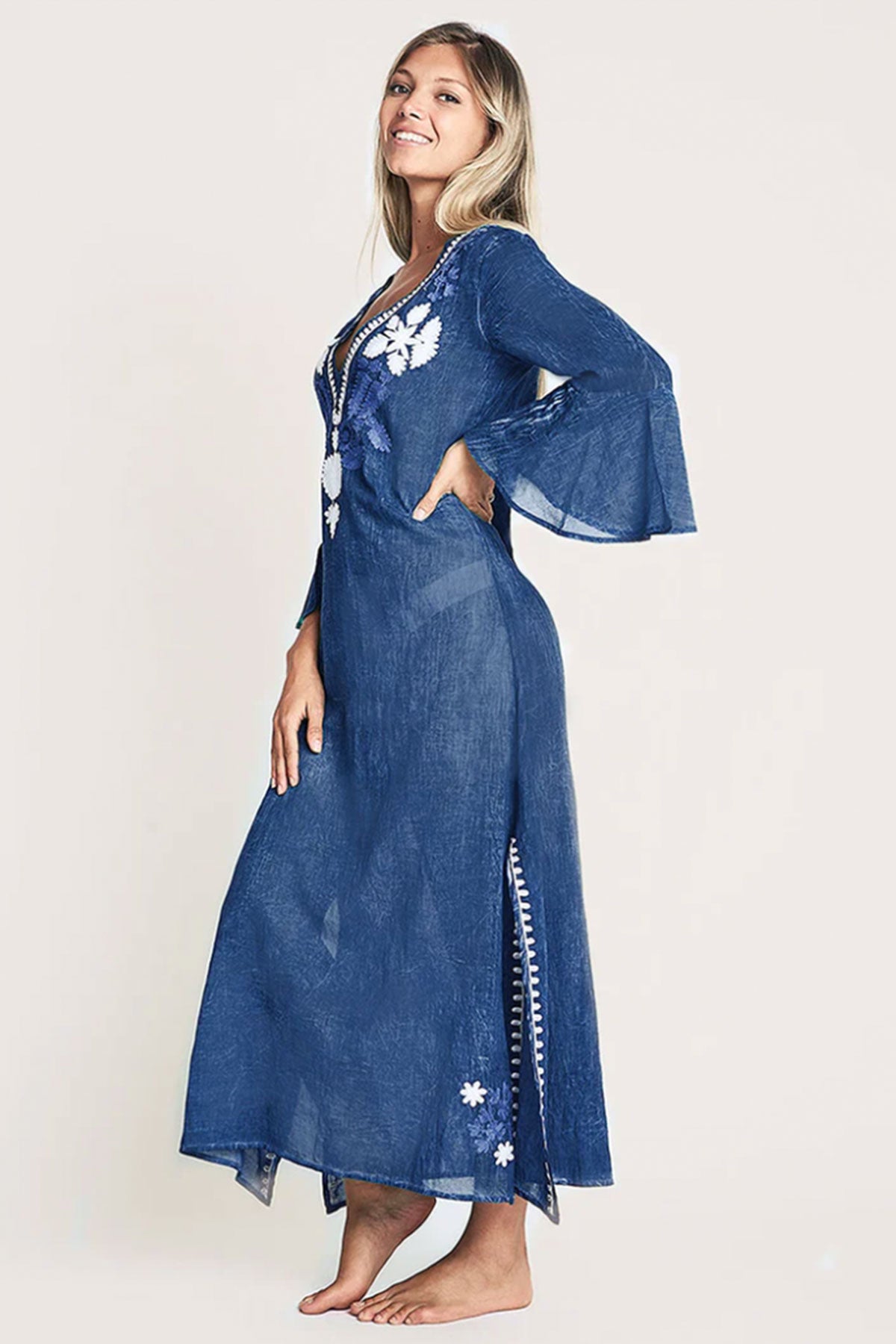 Fez Maxi Tunic Blue