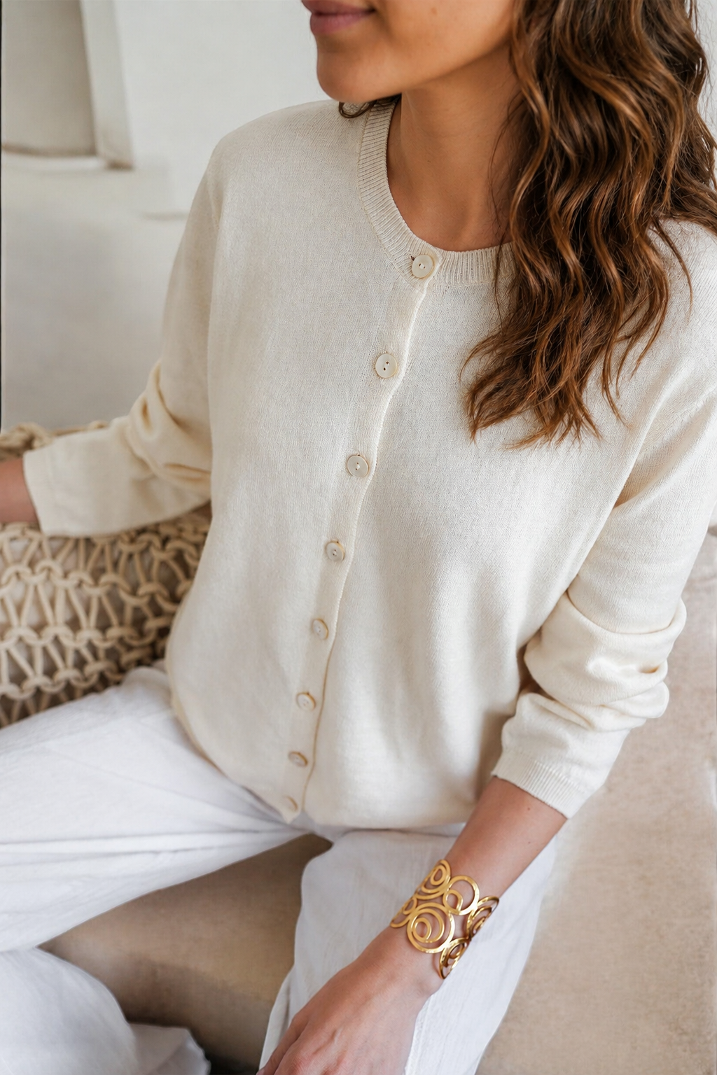 Aura Cream knitwear, alternate view 6