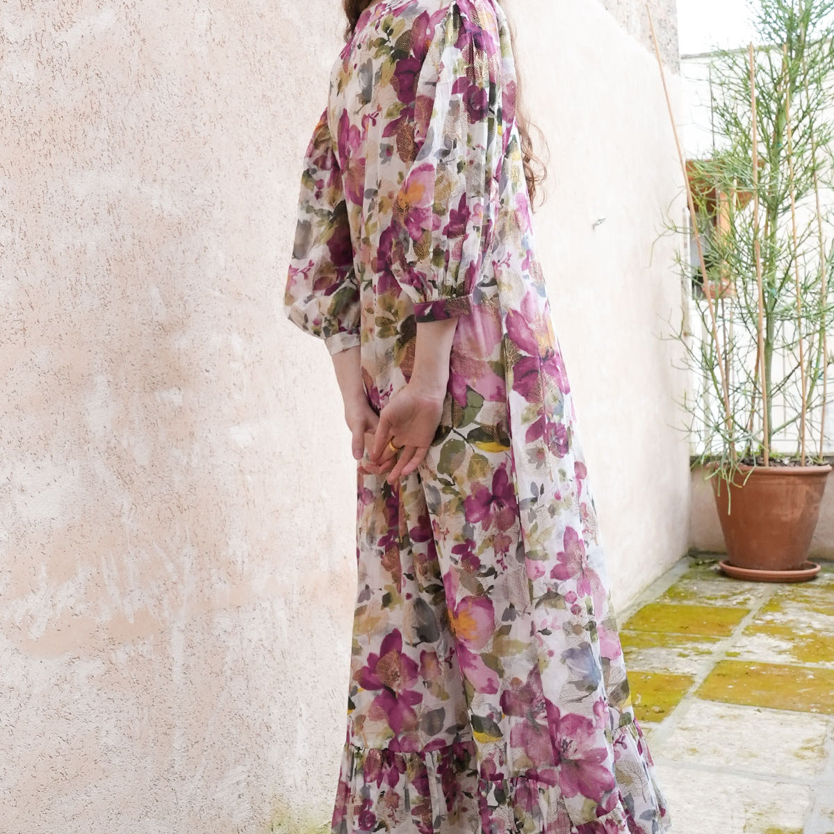 Satori Maxi Floral Dress  Debbie Katz Boho Fashion Miami
