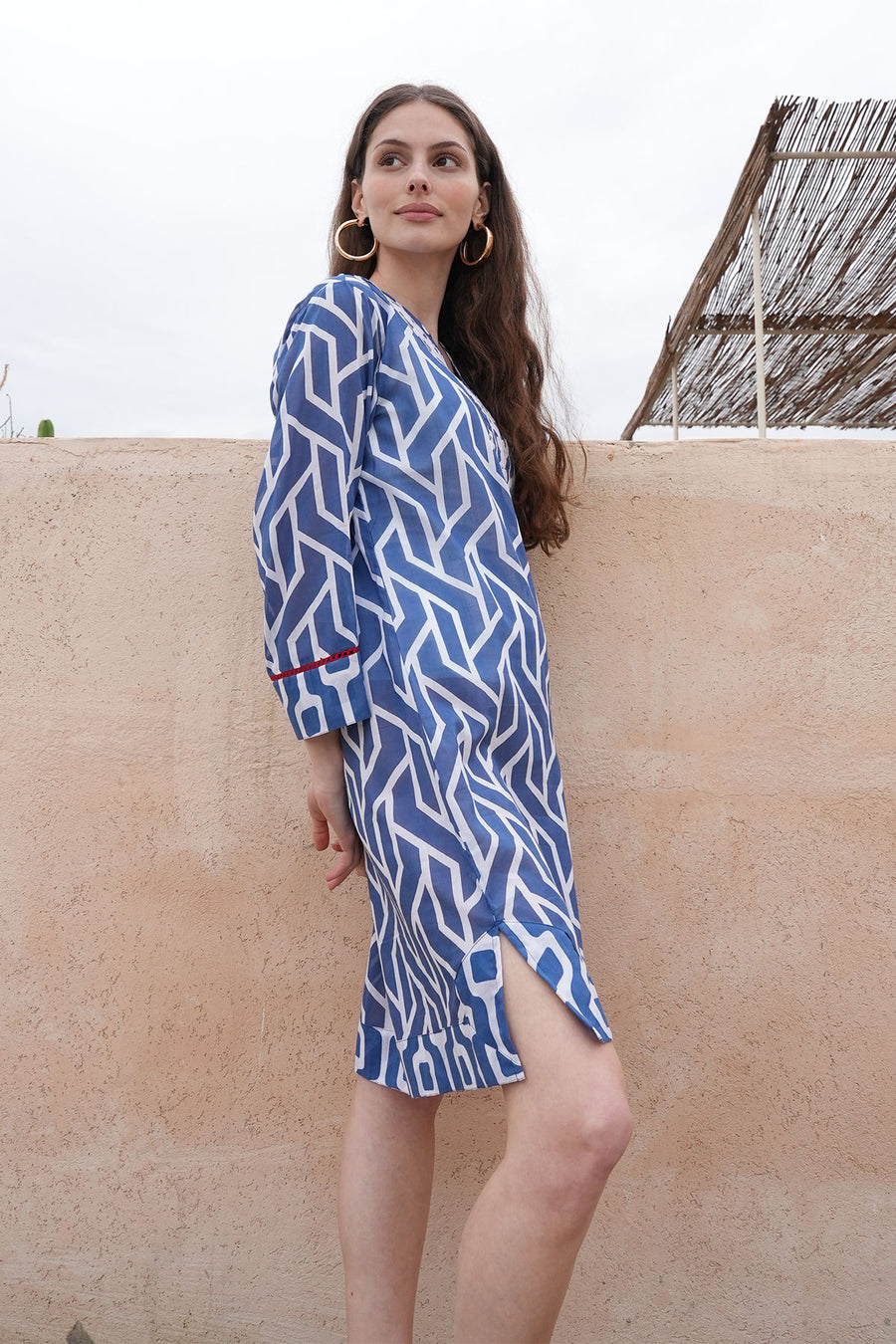 Elara Tunic blue