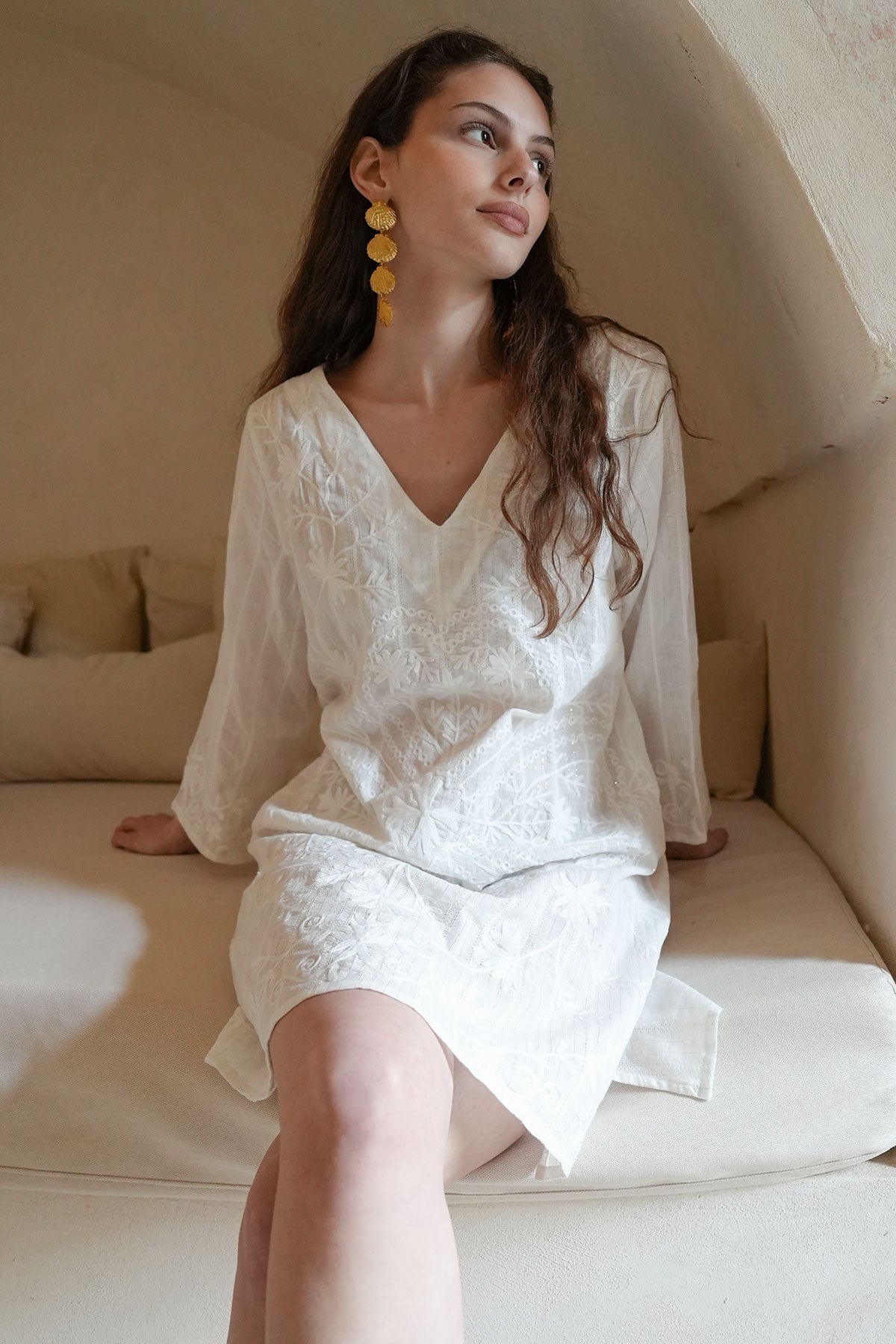 Clover Tunic White