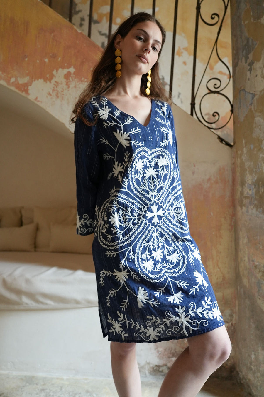 Clover Tunic Navy
