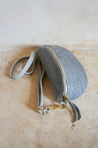 Shelly Crochet Crossbody Bag Silver