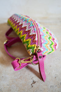 Shelly Crochet Crossbody Bag Zigzag