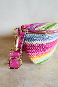 Shelly Crochet Crossbody Bag Stripe