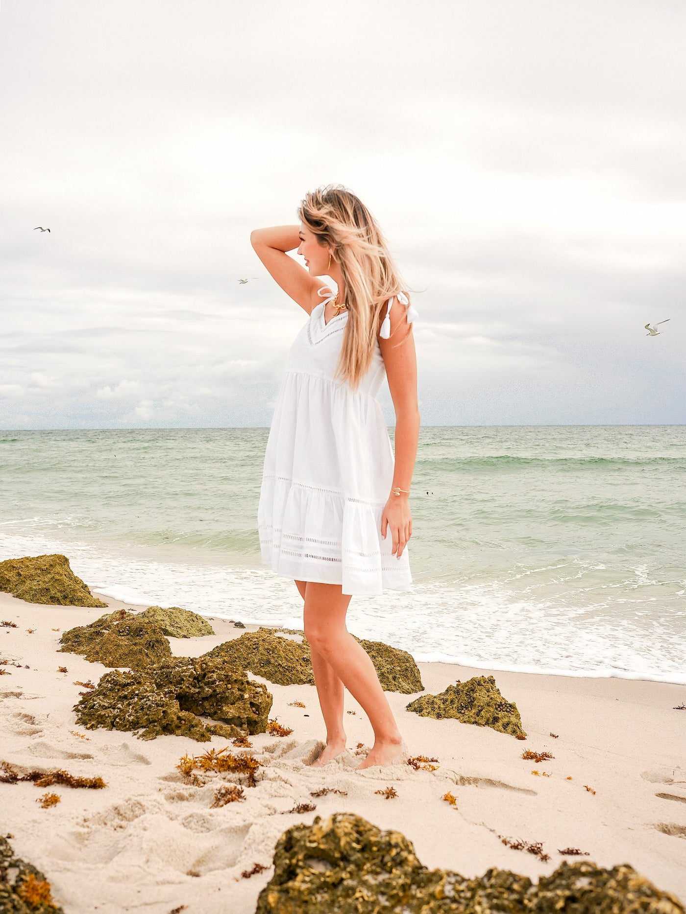 Naya Dress White