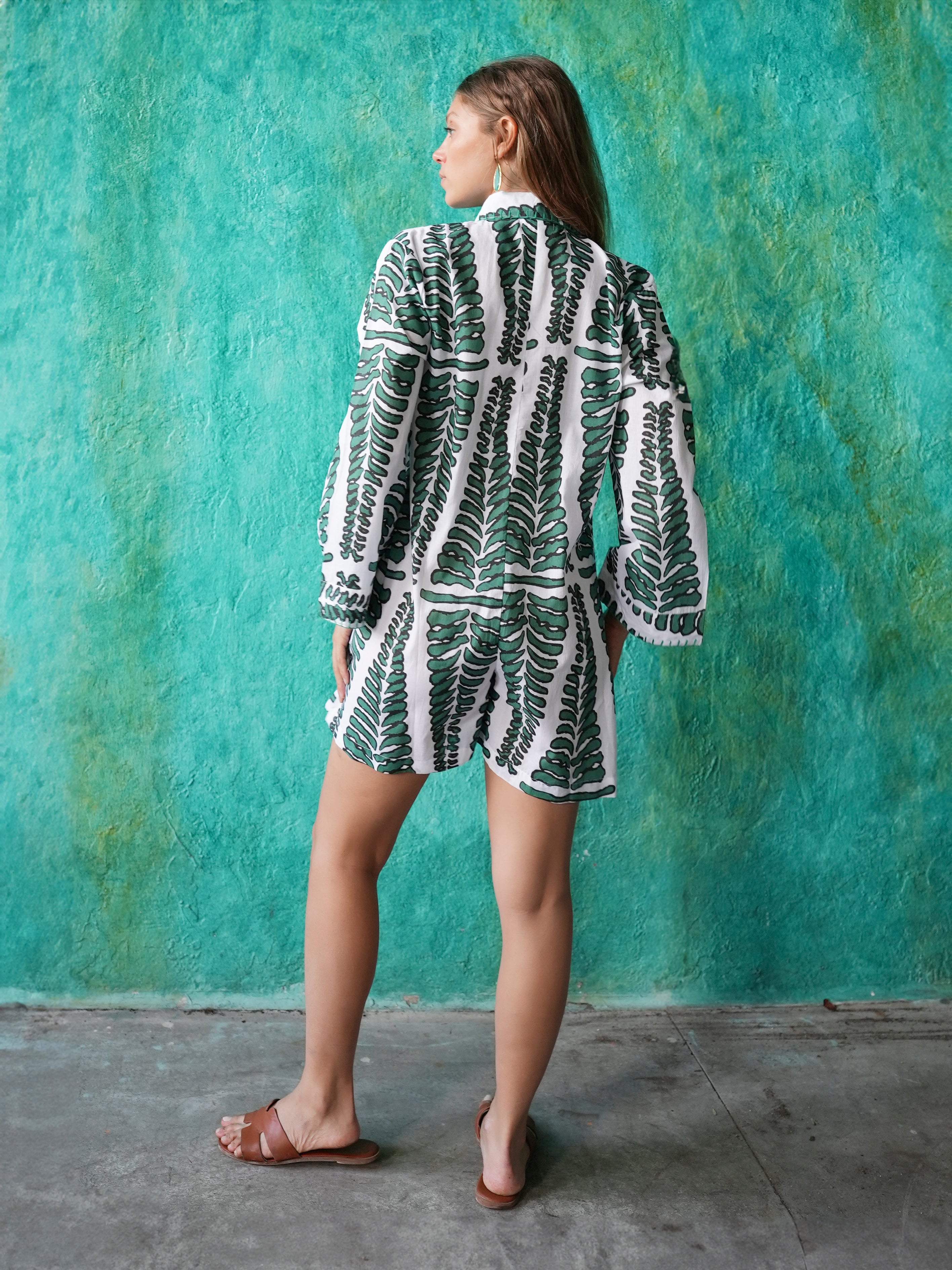 Lotus Romper Green