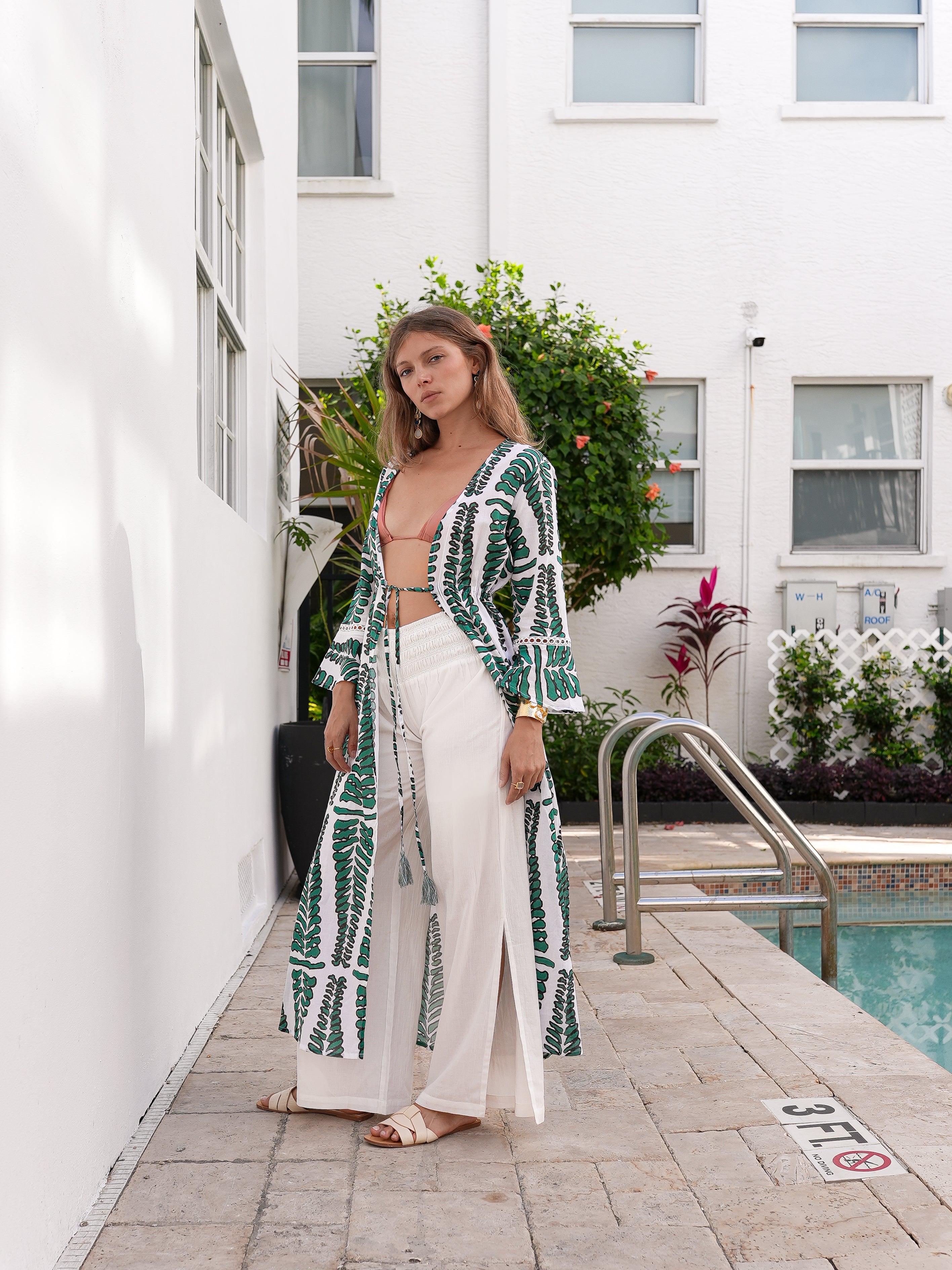 Harem Kimono Green