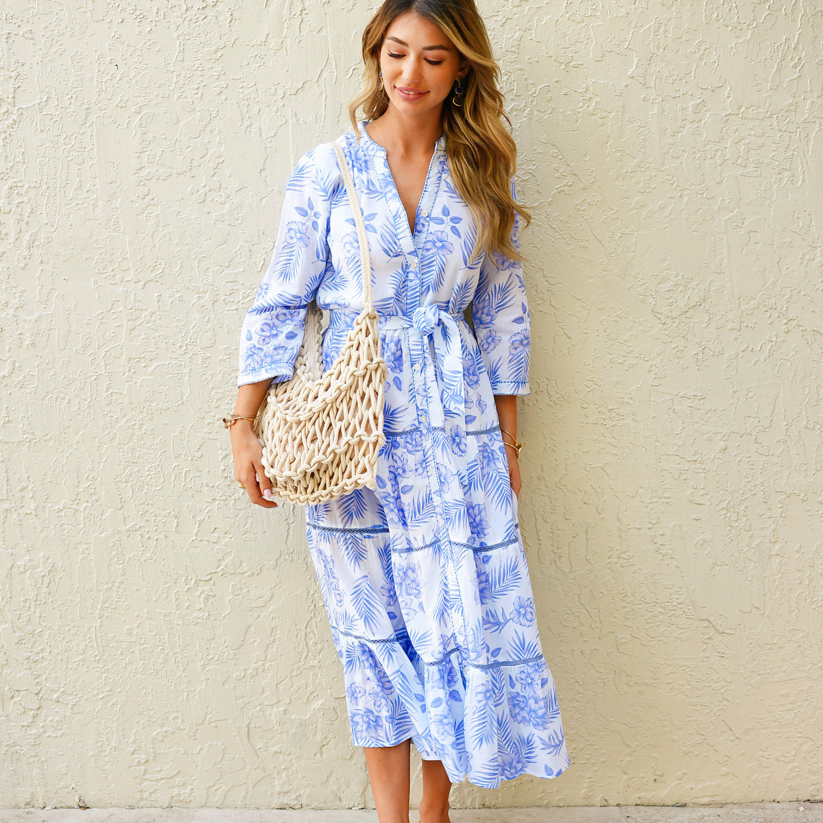 dashia blue dress Debbie Katz Amaya Dress Blue – Blue Women's Dress xs