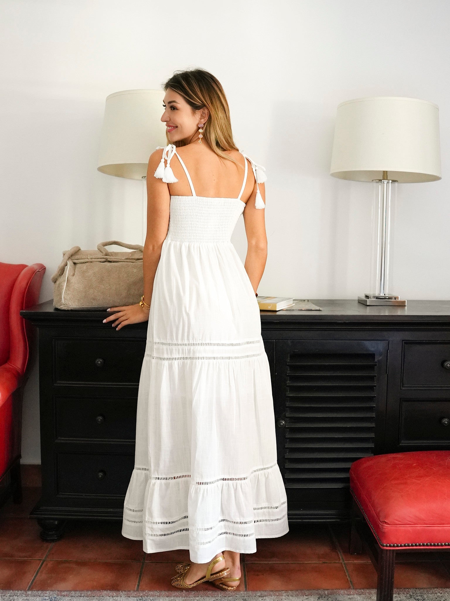 Eyla Dress White