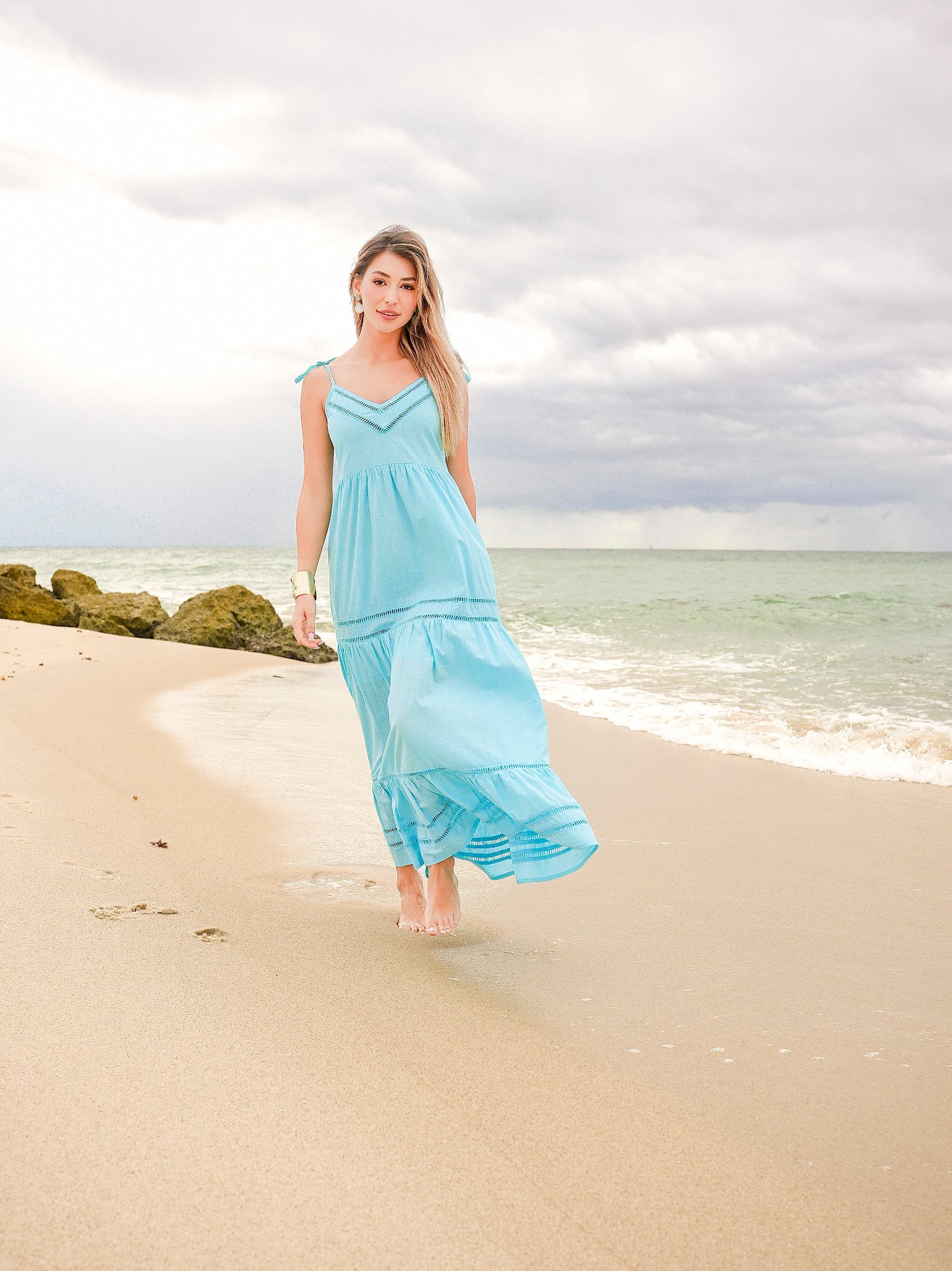 Eyla Dress Turquoise