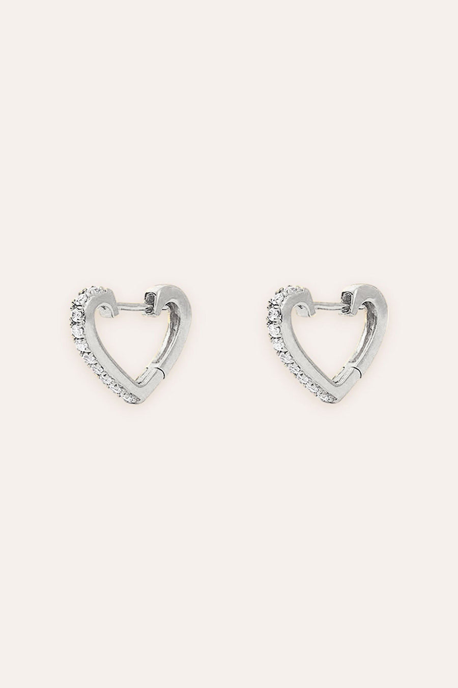 Huggie Coeur Bling (Silver)