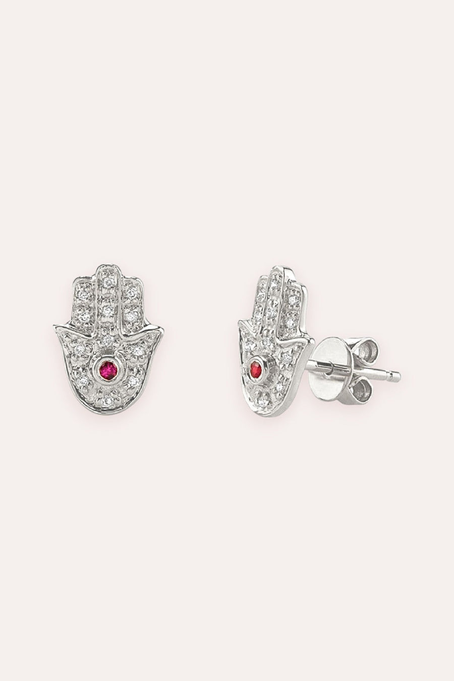 Hamsa Earring (Silver)