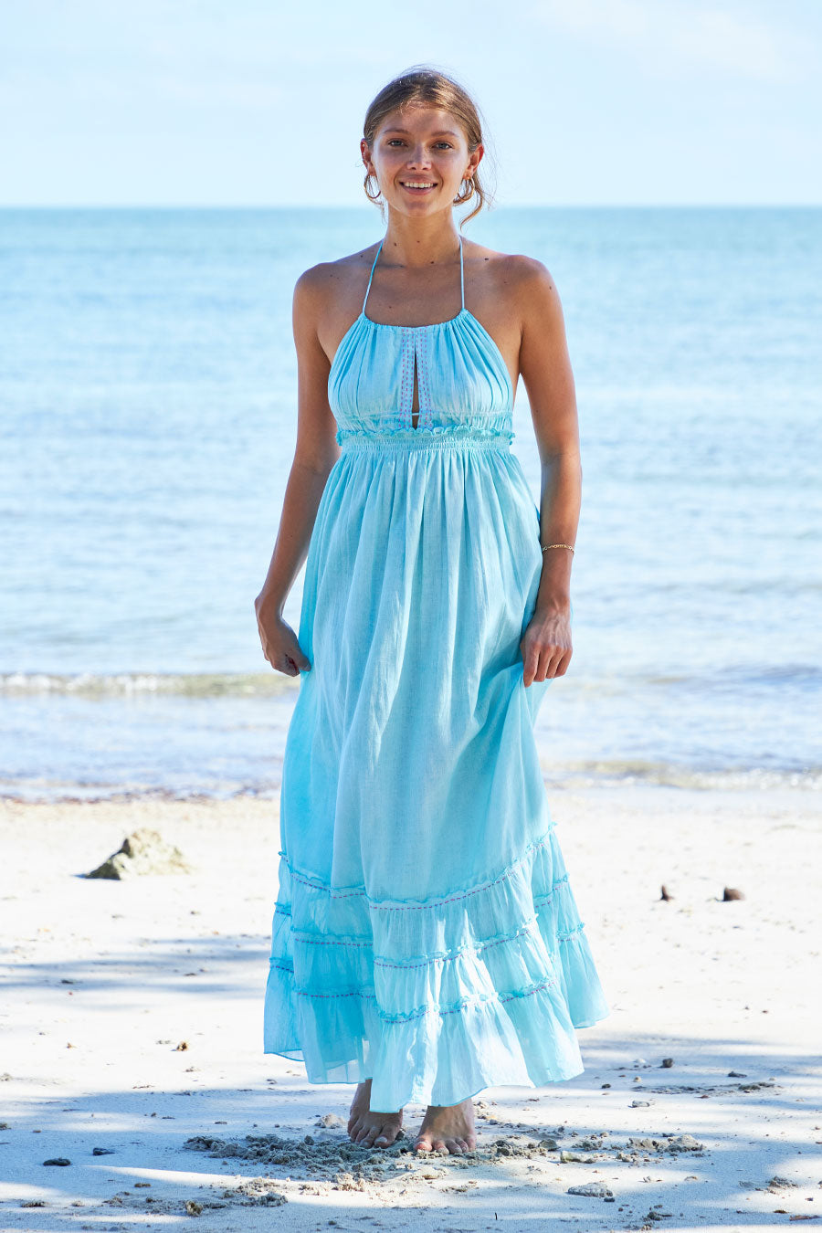 Helen Maxi Dress Sea
