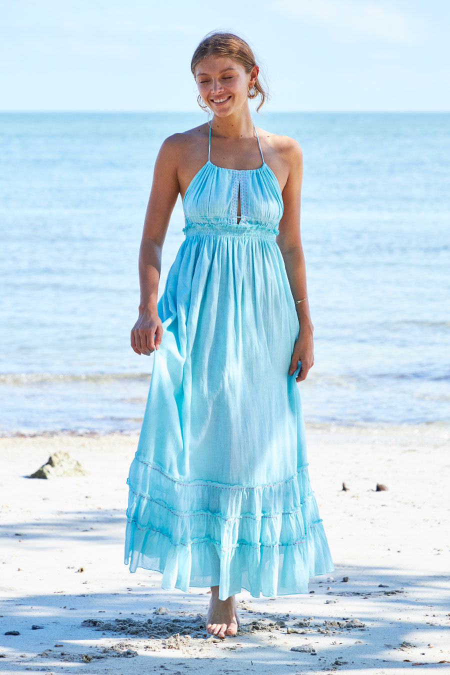 Helen Maxi Dress Sea
