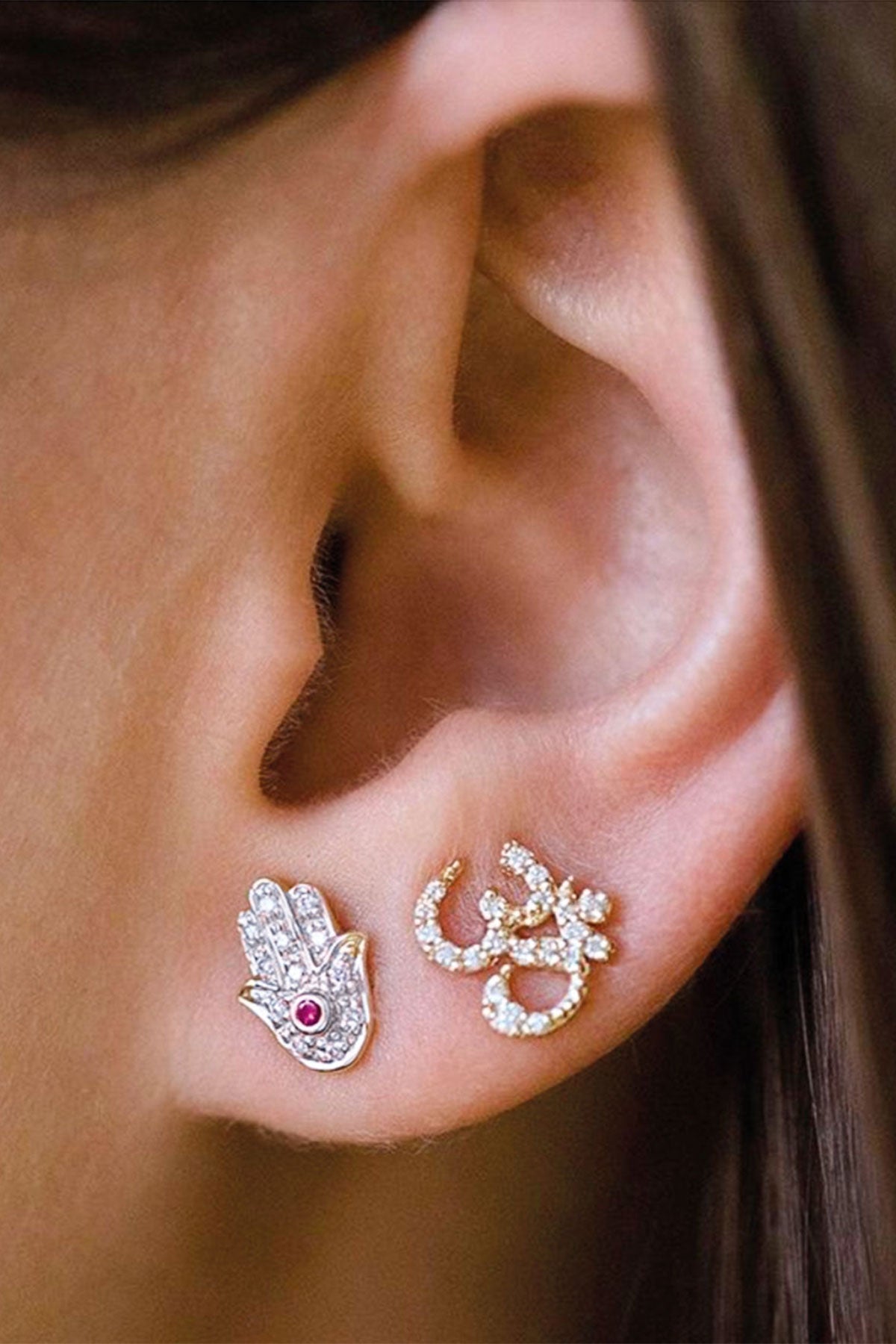 Hamsa Earring (Silver)