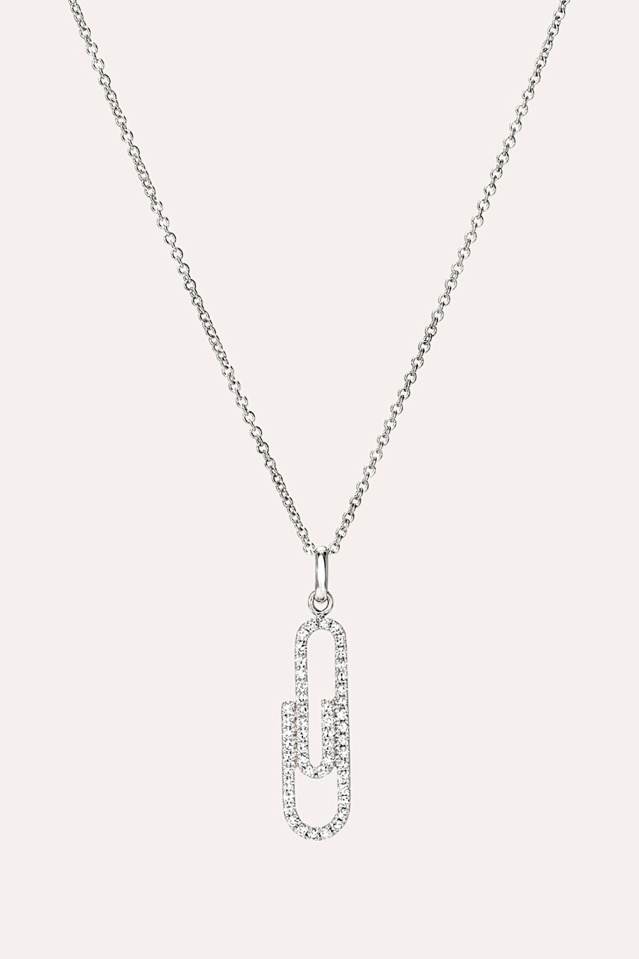 Paper Clip Necklace (Silver)