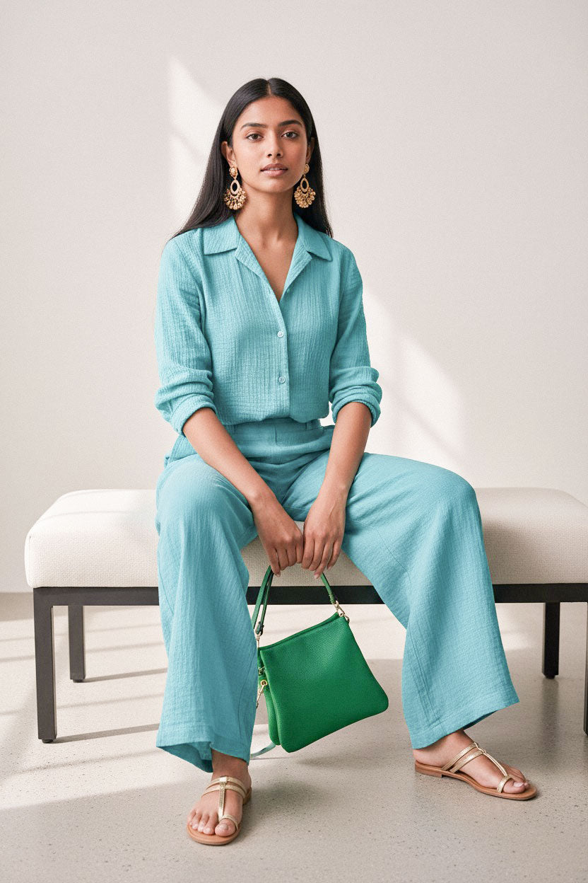Debbie Katz Rania Emerald – Women's Leather Bag Sale Beach Resort