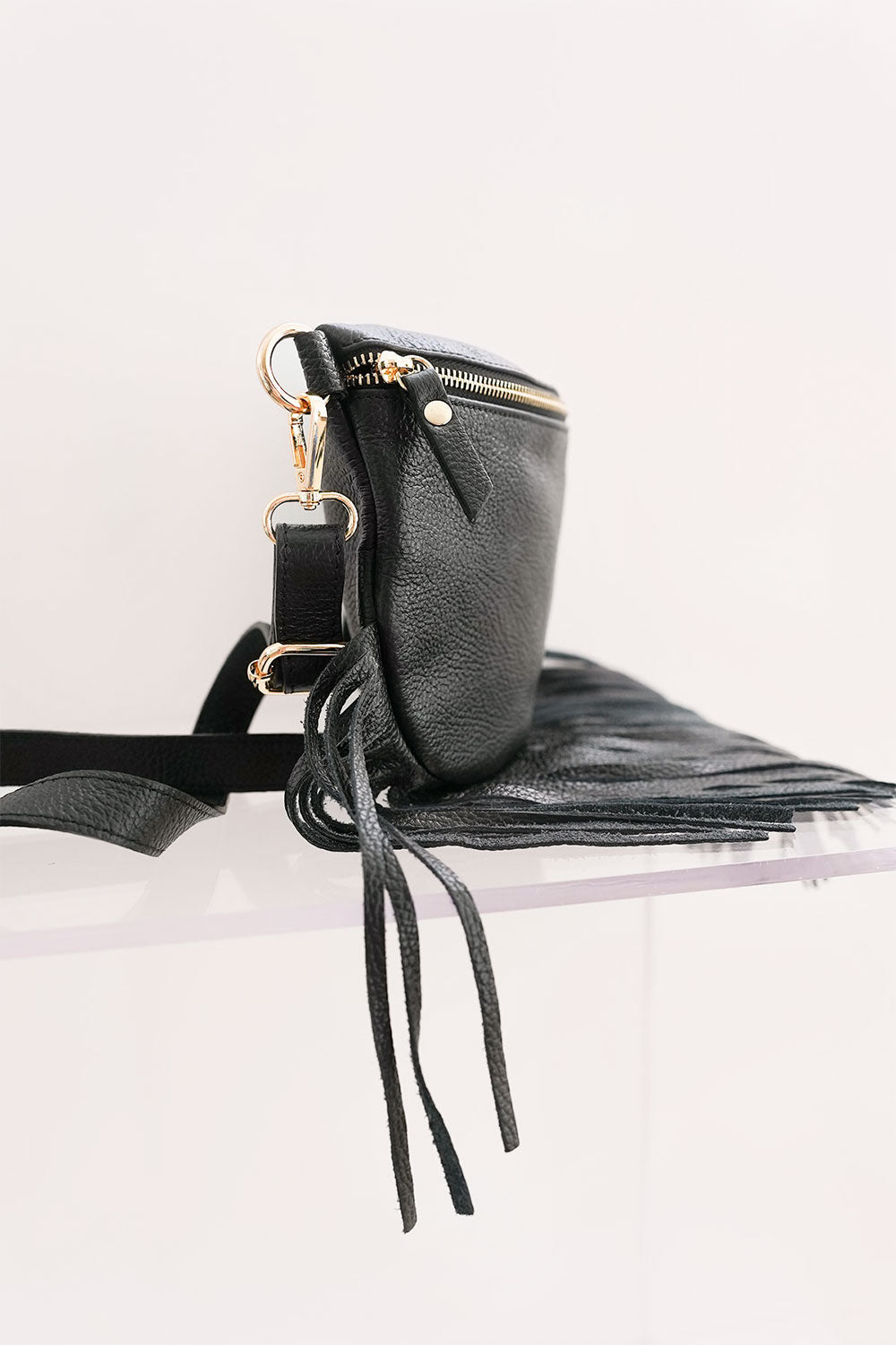 Dolly Fringe Bag Black