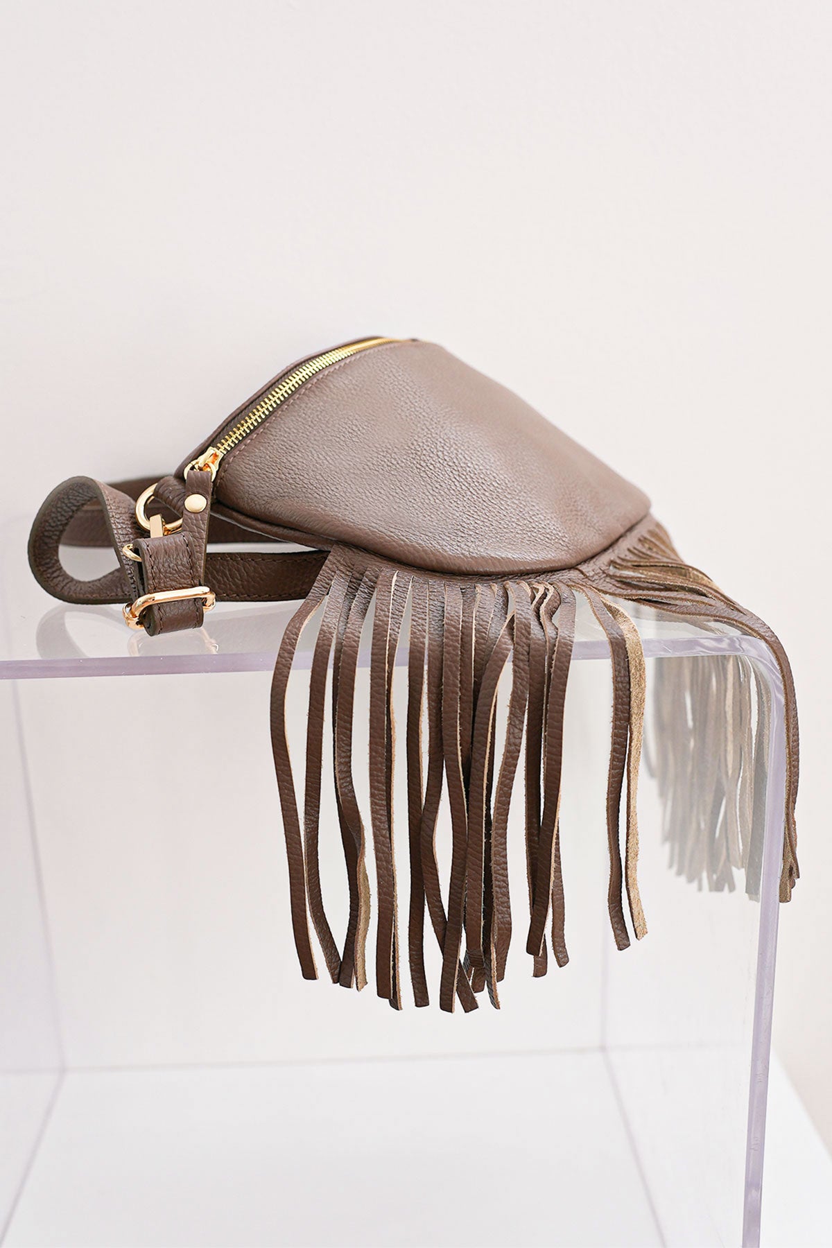 Dolly Fringe Bag Brown – Debbie Katz | Italian Designer Bags