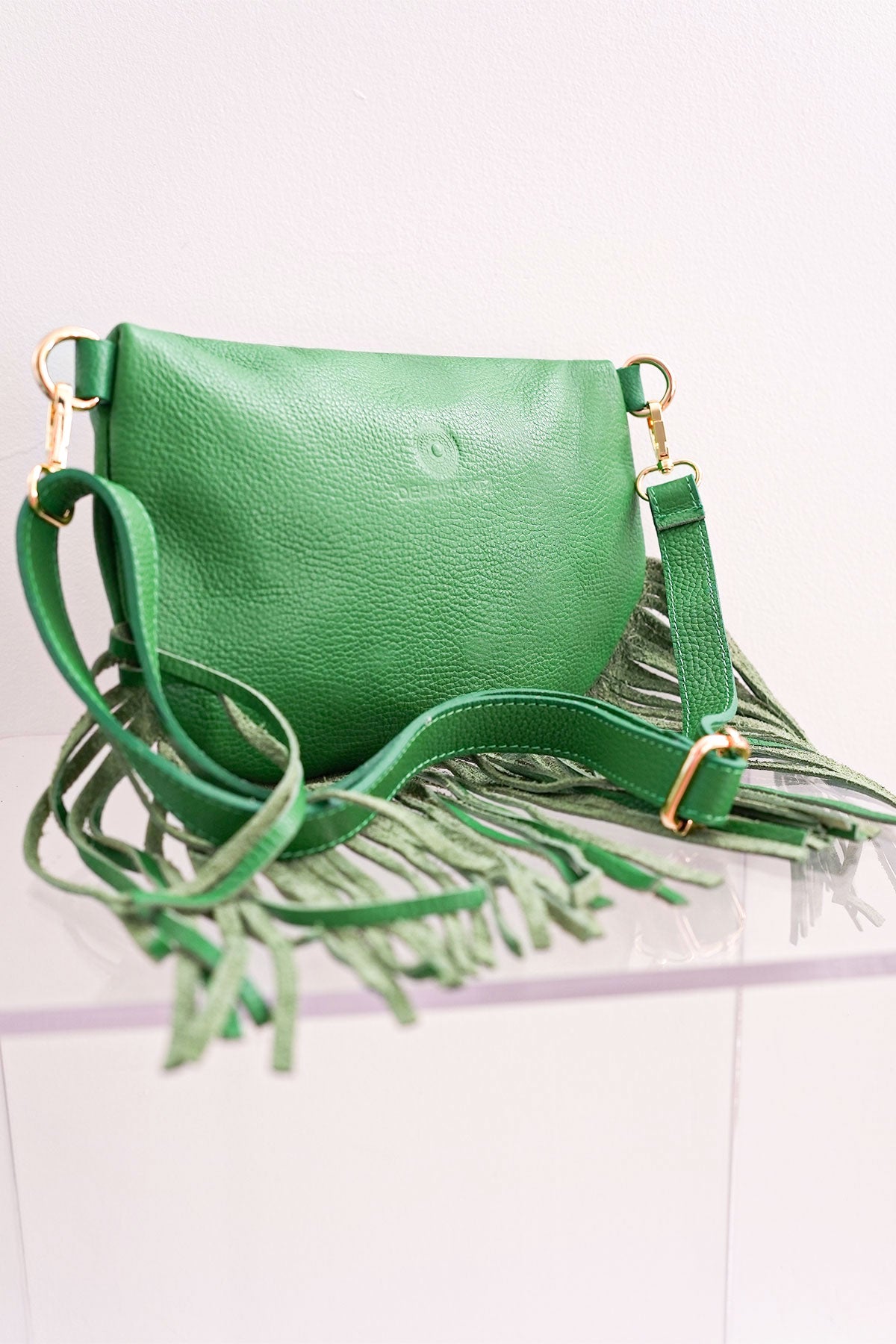 Debbie Katz Dolly Fringe Bag Green – Green Boho Beach Bag Women