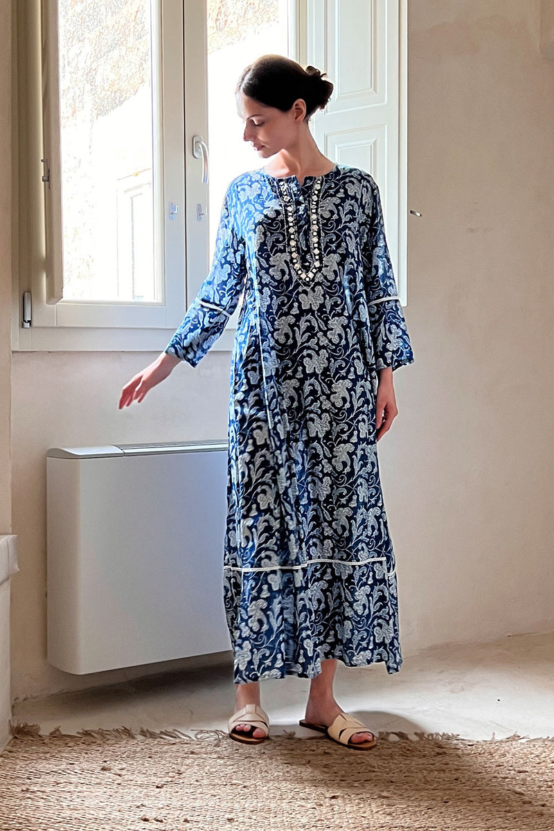 halina floral maxi dress Debbie Katz Halina Spring – Multicolor Cotton Boho Jewelry M