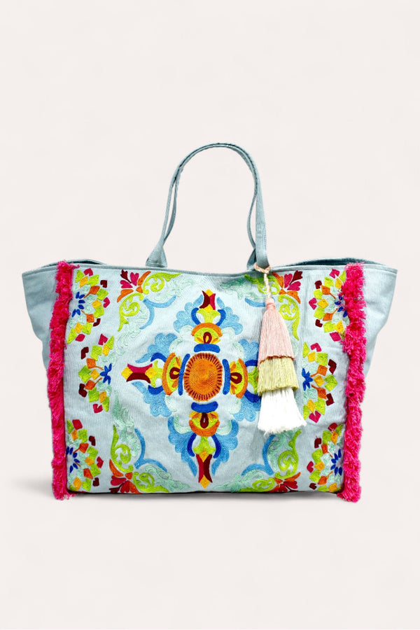 Sandrine Beach Bag Turquoise