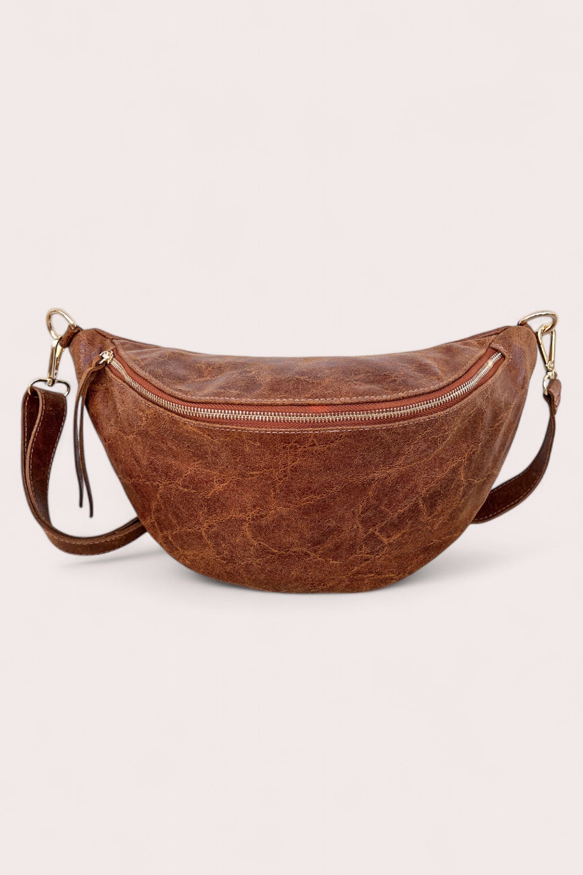 Debbie Katz Lilla Patina Chestnut – Chestnut Women's Leather Bag