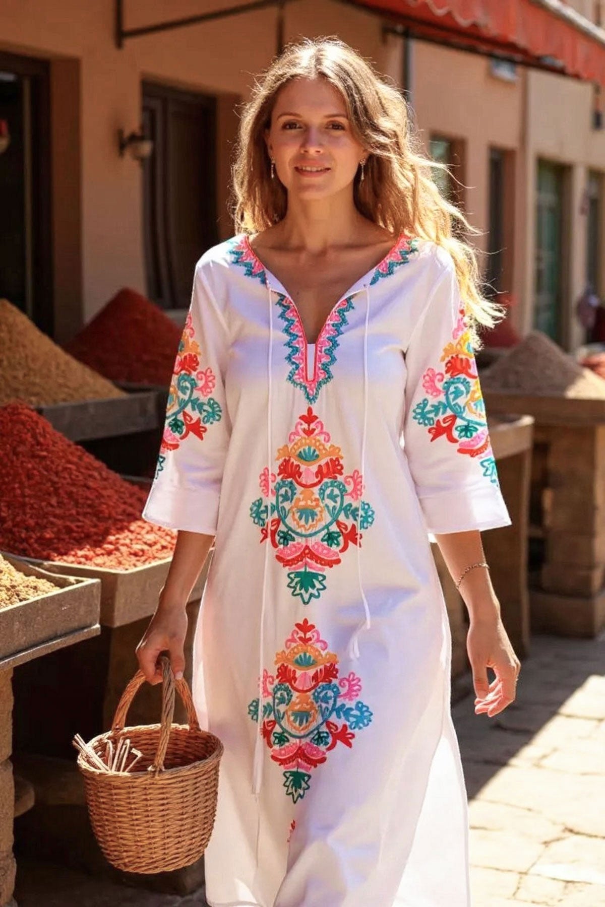 Moni Maxi Tunic White