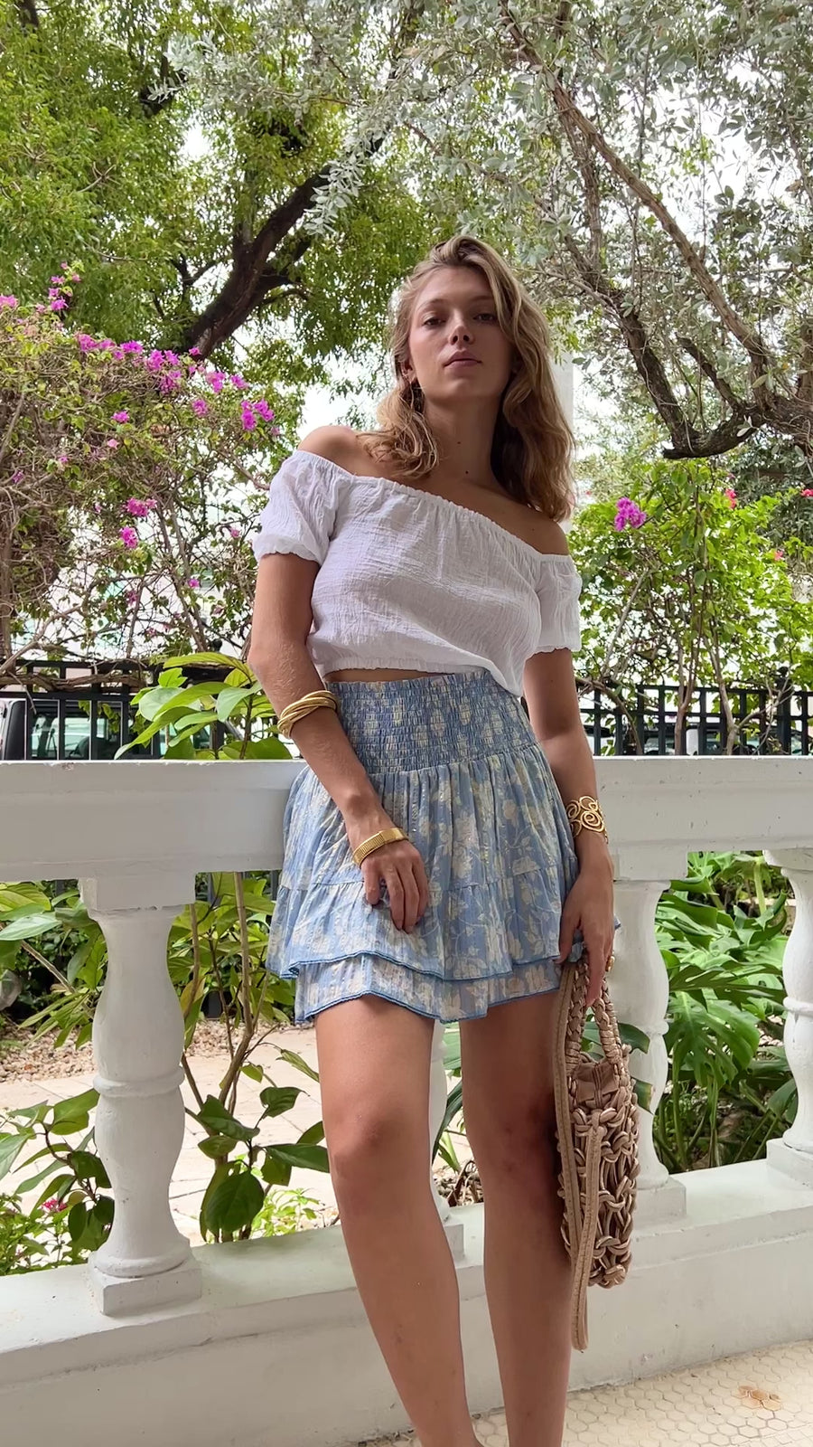 Roots Skirt Blue