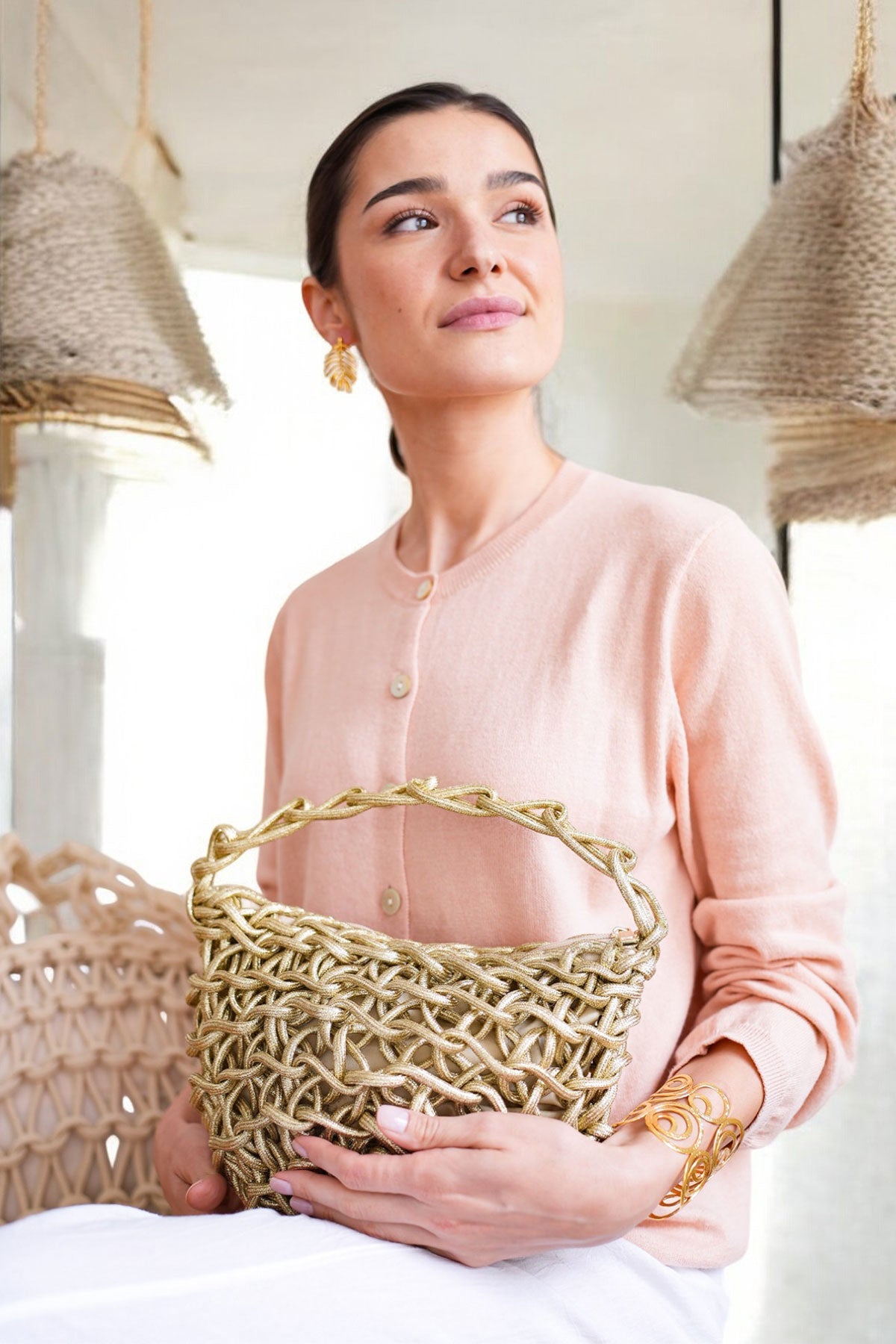 Aura Peach Lurex