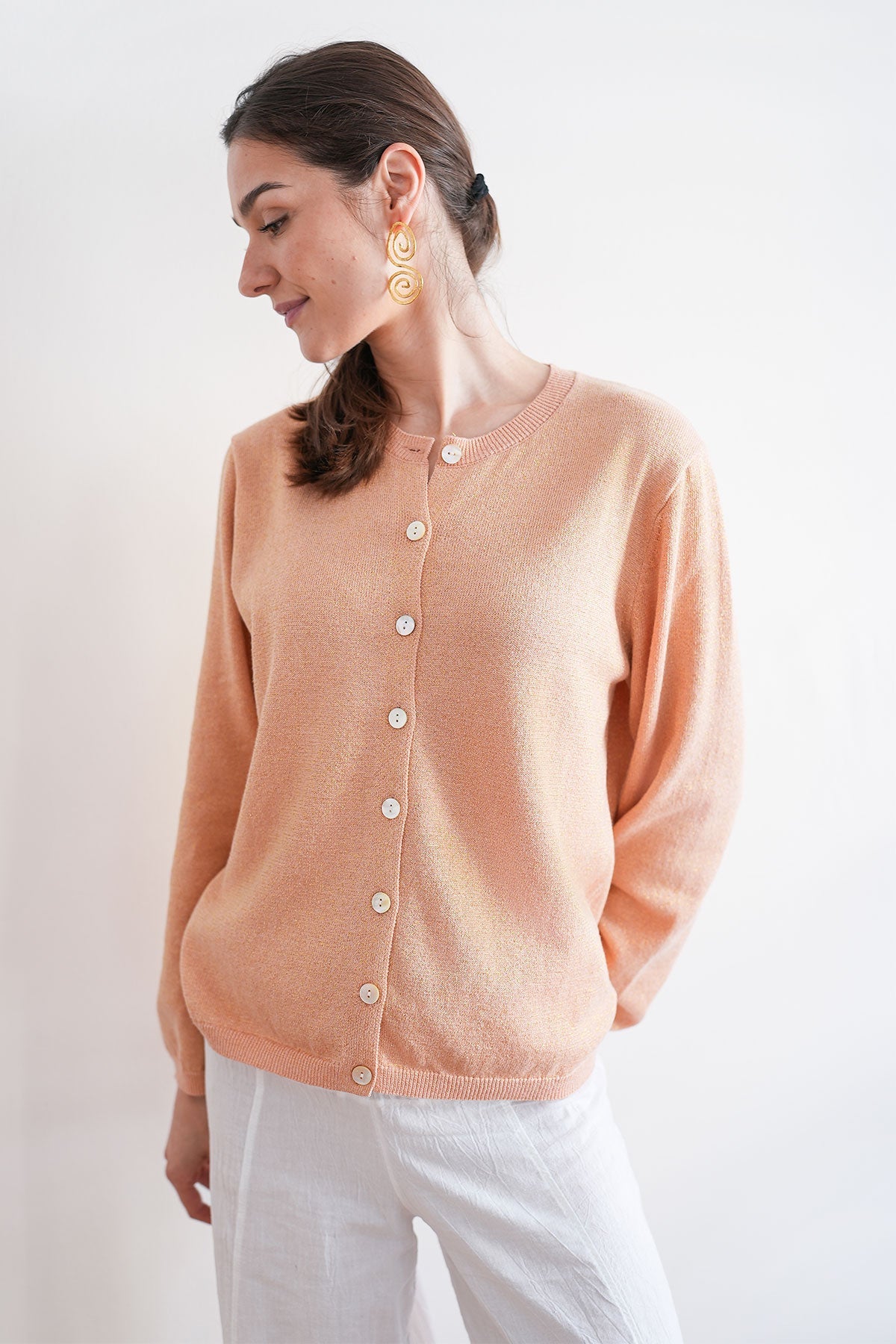 Aura Peach Lurex