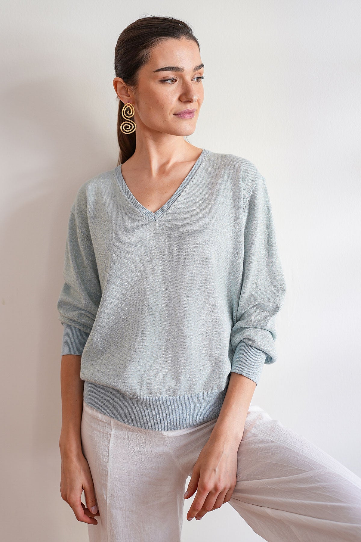 Wander Sky-Blue Lurex