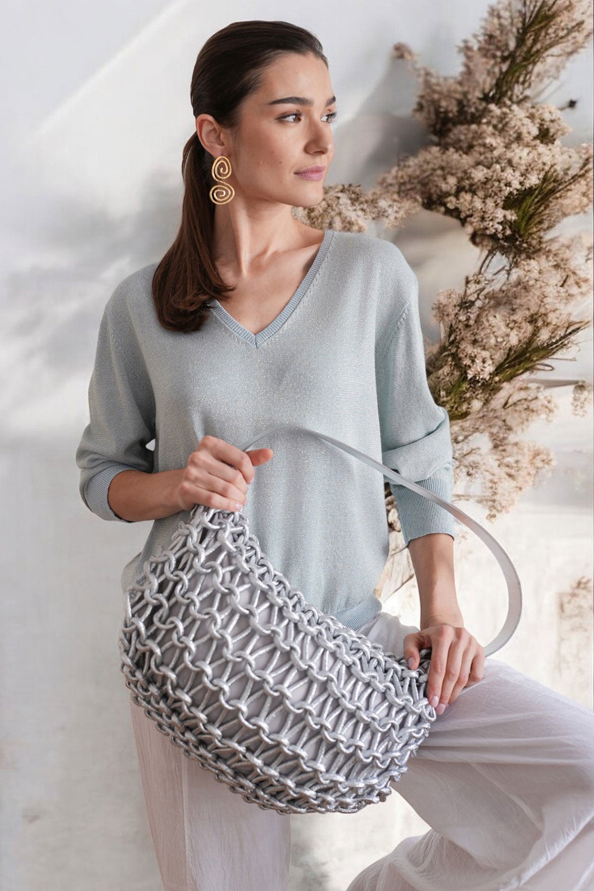 Wander Sky-Blue Lurex