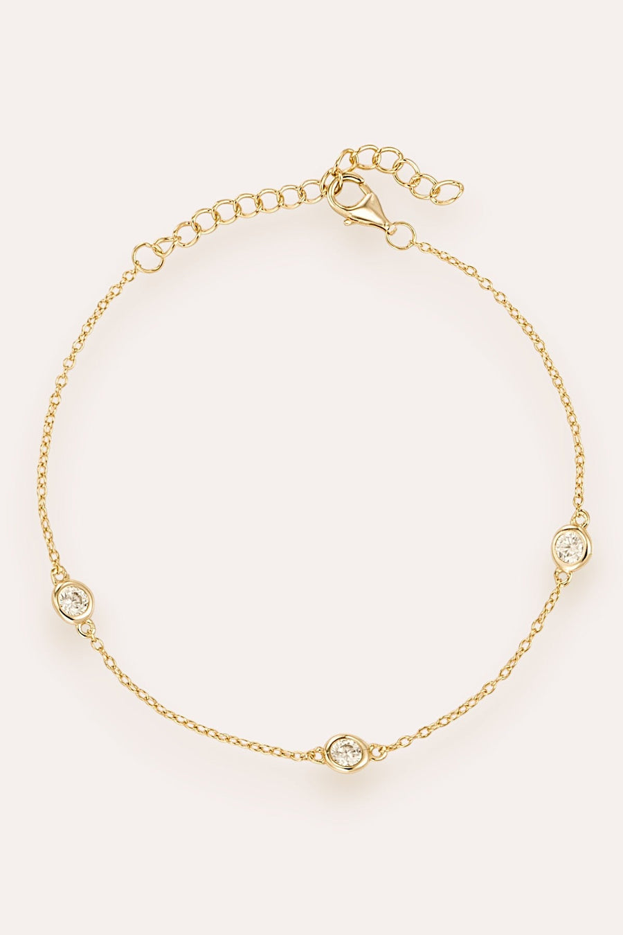 Zoe Drop Bracelet (Gold)